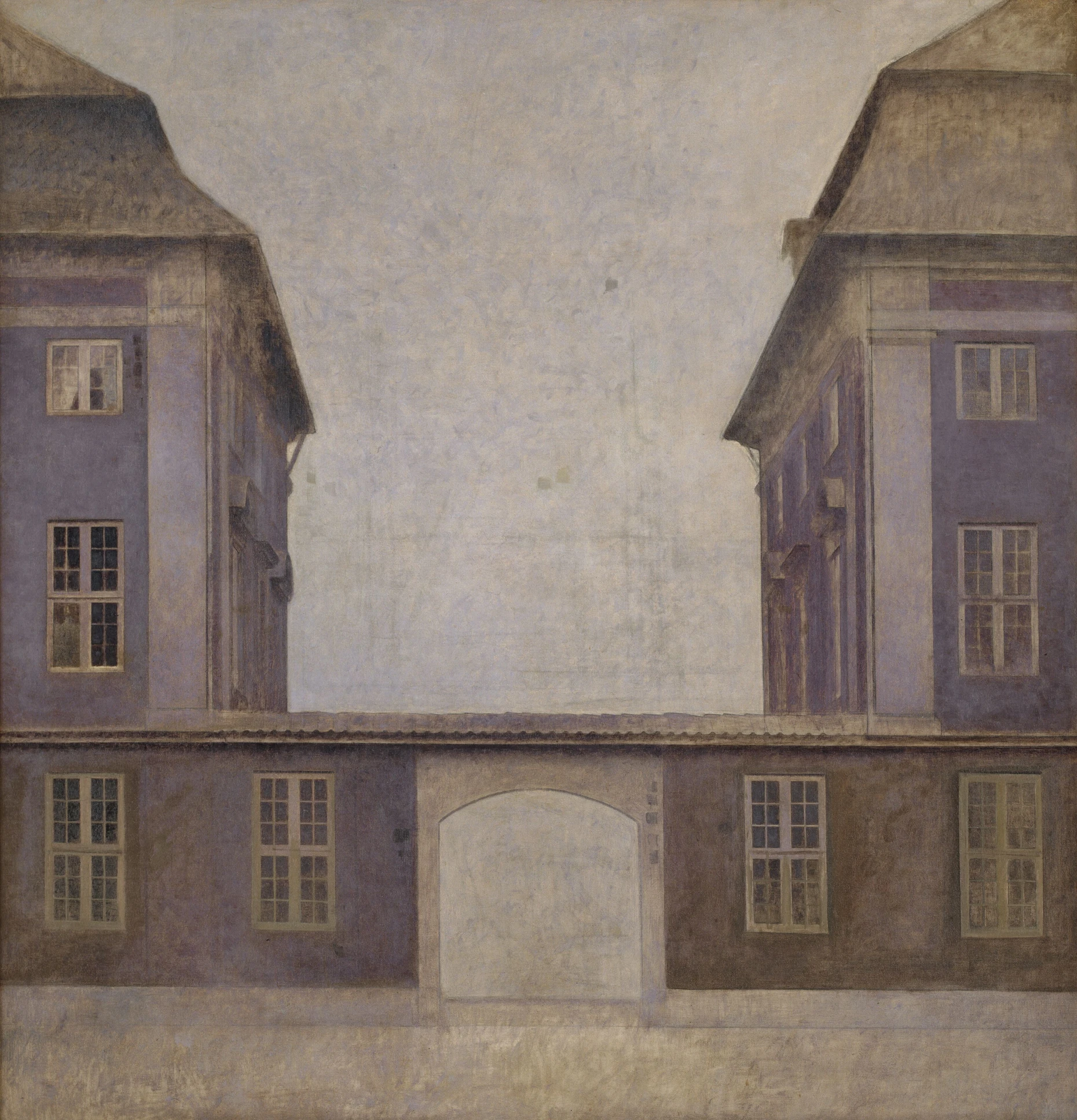  Vilhelm Hammershøis „Die Gebäude der asiatischen Kompanie, gesehen von der Sankt Annæ Gade, Kopenhagen“, 1902
