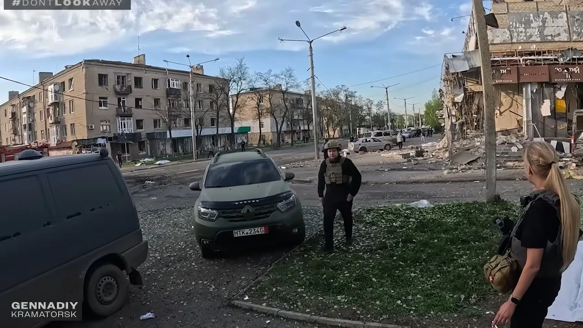 Nach einem russischen Angriff in Kramatorsk