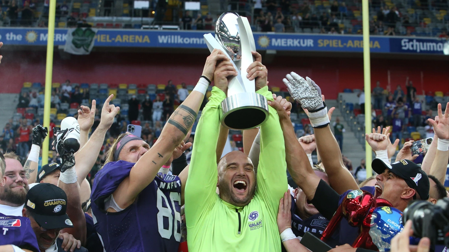In der ELF erfolgreich: Frankfurt Galaxy gewann 2021 als erstes Franchise die European League of Football.