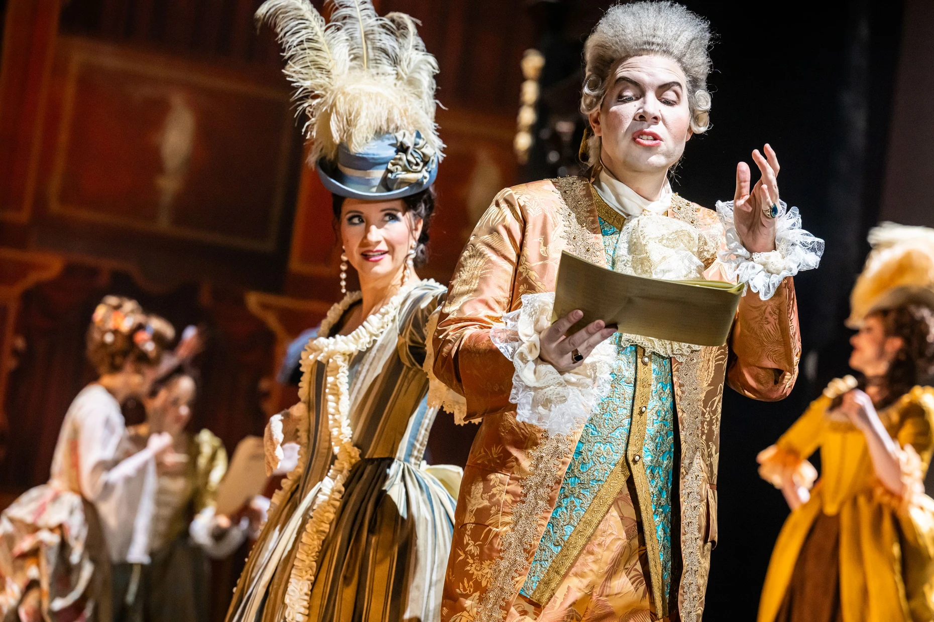 Szene aus der Oper „Rinaldo“ in Halle