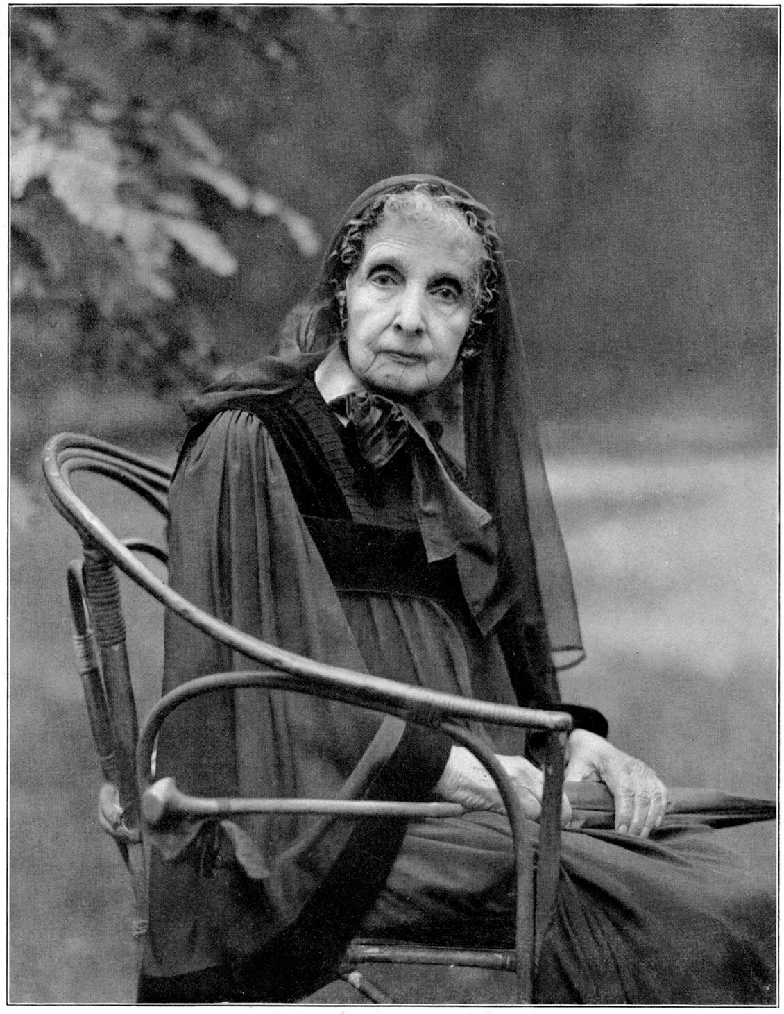 Die Frauenrechtlerin und Schriftstellerin Hedwig Dohm (1833-1919).