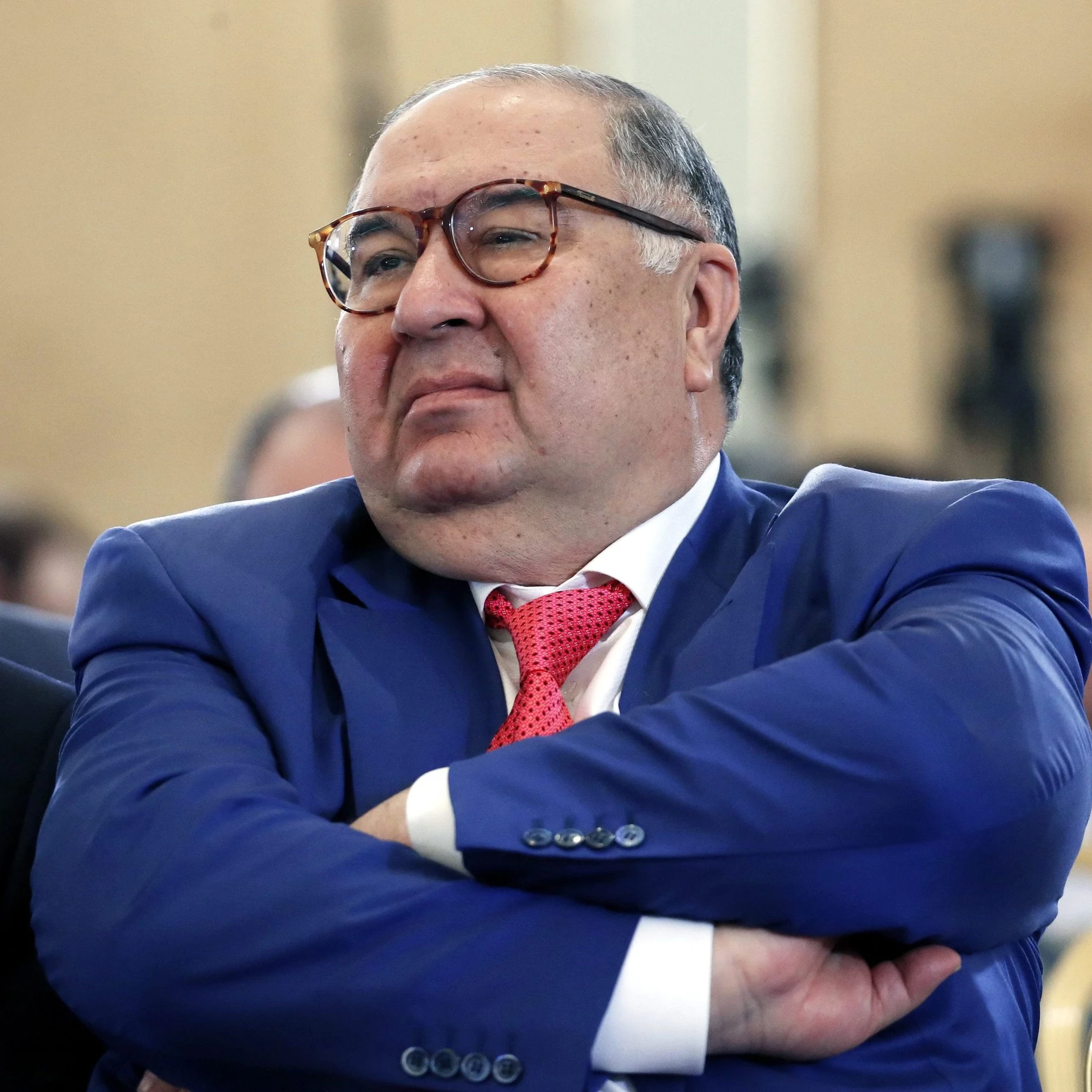 Der russische Oligarch Alischer Usmanow auf dem Kongress der Russischen Union der Industriellen und Unternehmer in Moskau im März 2016