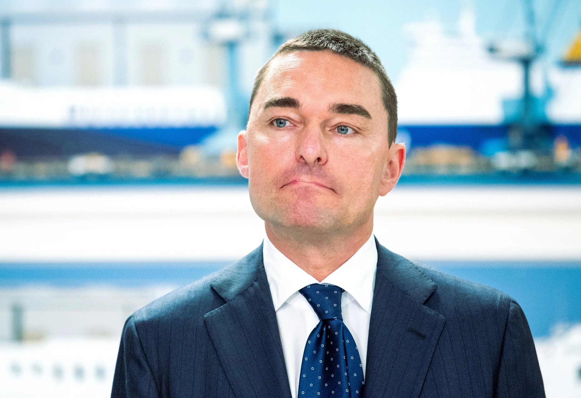 Erfolglos: der ehemalige Investor Lars Windhorst während einer Pressekonferenz 2024 zur Lage seiner Werften Flensburger Schiffbau-Gesellschaft (FSG) und Nobiskrug