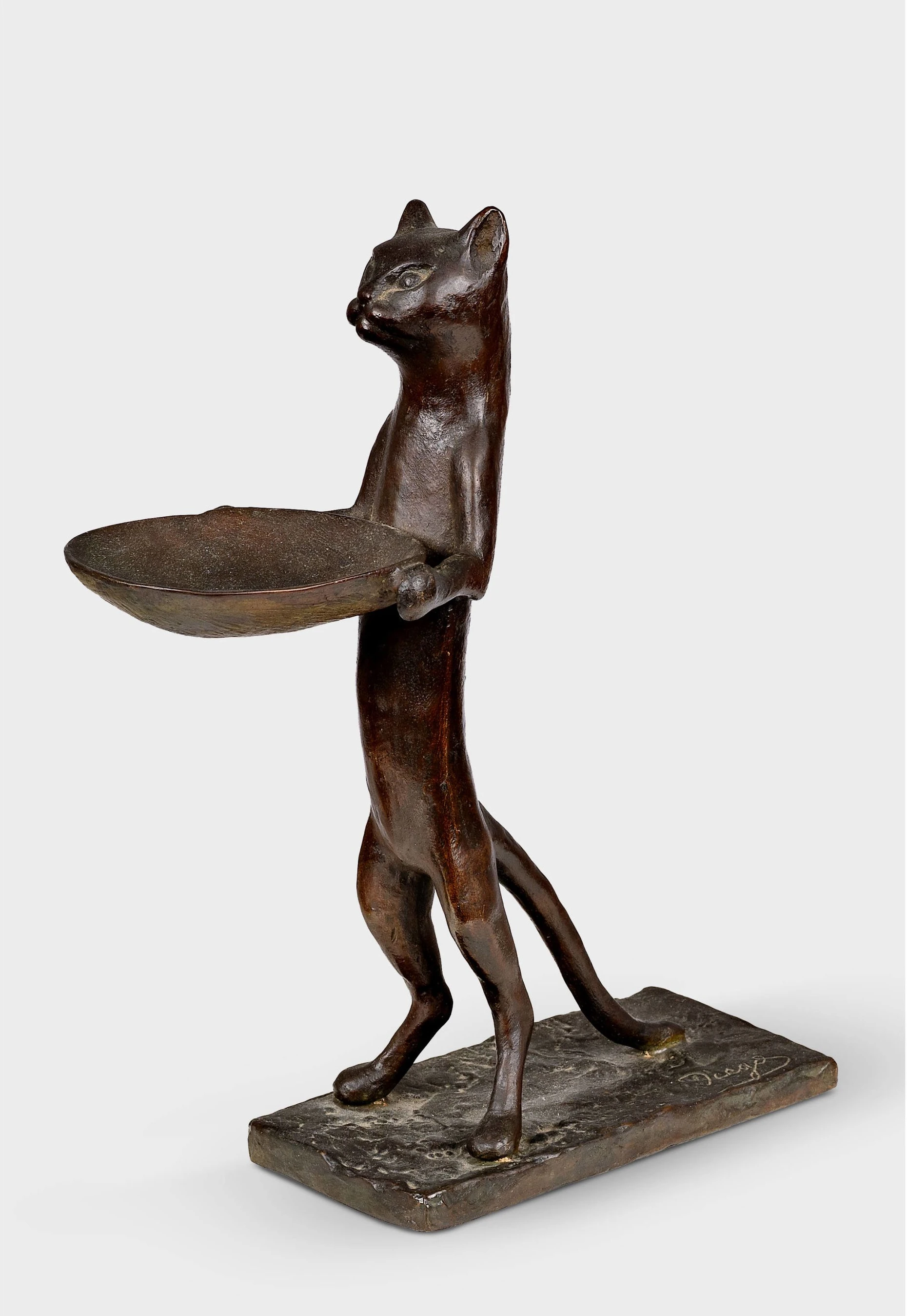 Stets zu Diensten: Diego Giacomettis „Chat maître d’hôtel“ aus der Sammlung Kornfeld, um 1964, Bronze, Höhe knapp 30 Zentimeter, Taxe 200.000 Franken