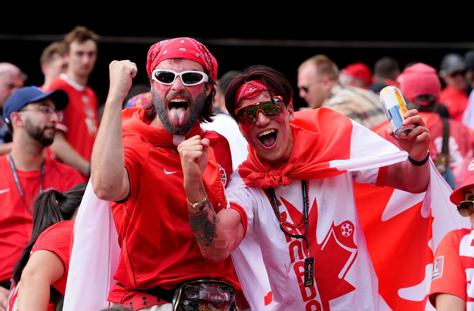 Fußballhungrig, wie diese Herren beim Spiel gegen Bosnien, sind die Kanadier erst seit Neuestem.