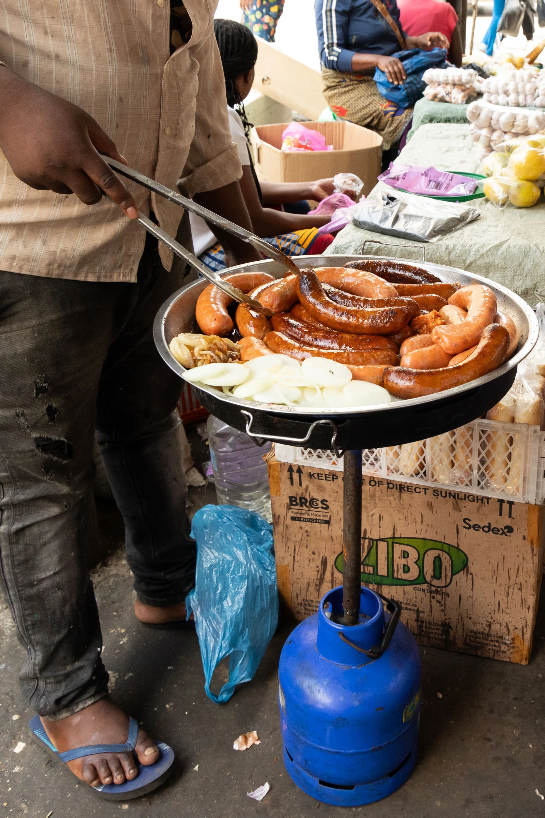 Zubereitung von Essen auf der Straße