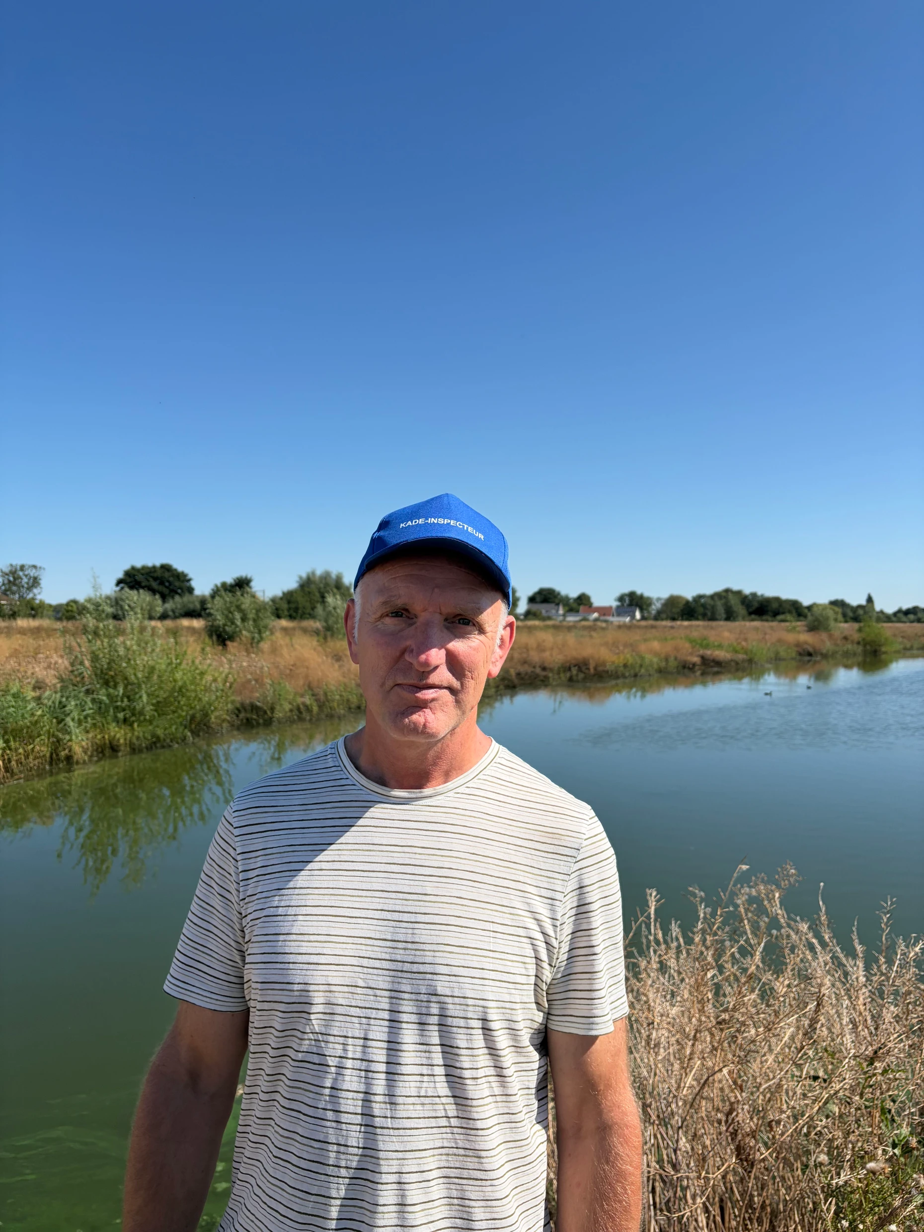 Johan Kolk im Rijnland muss durch das NIedrigwasser ganz anders über Wassermanagement nachdenken.