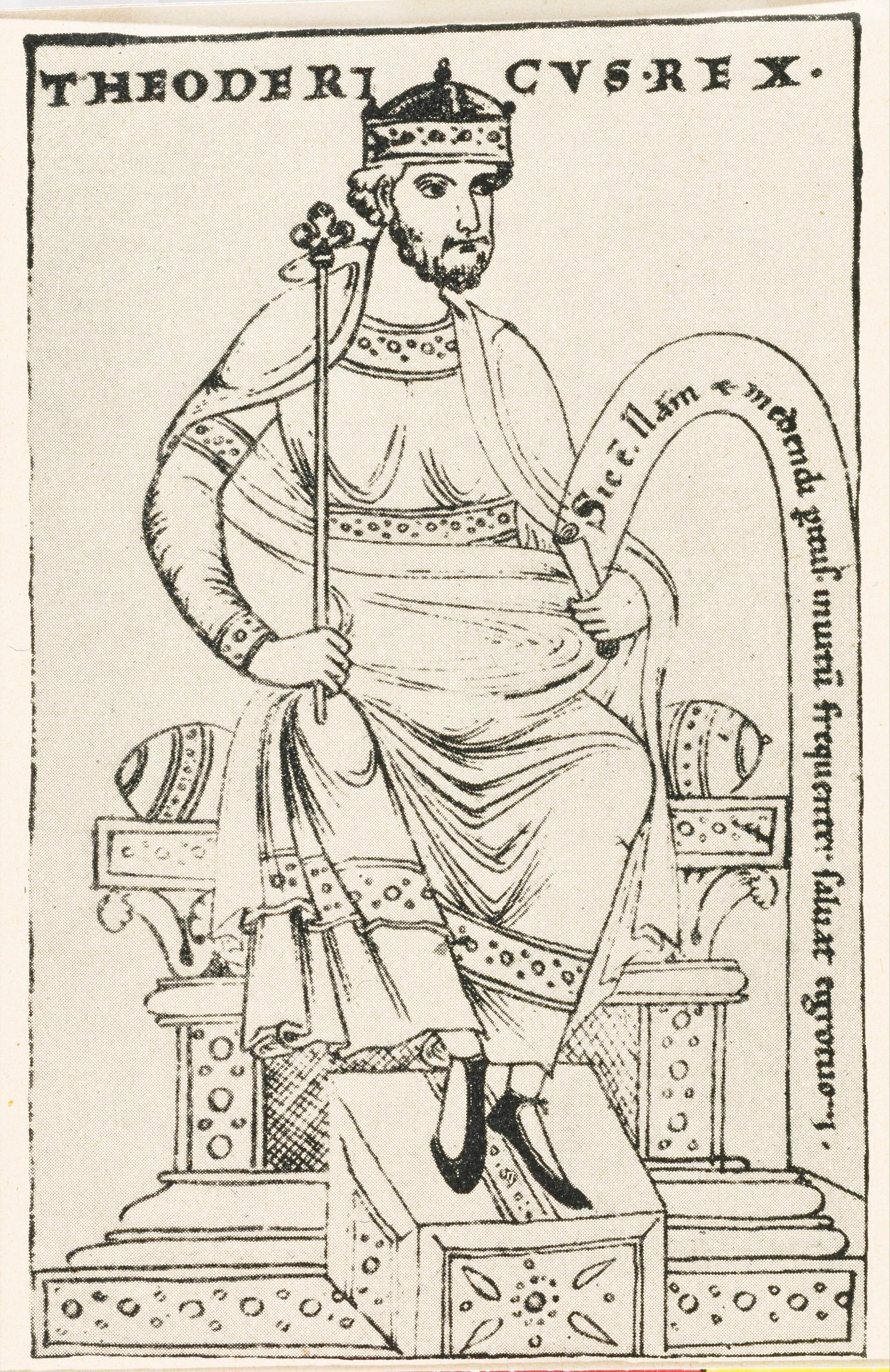 Mit Zepter und Krone: Theoderich in einer mittelalterlichen Handschrift von Cassiodors „Variae“