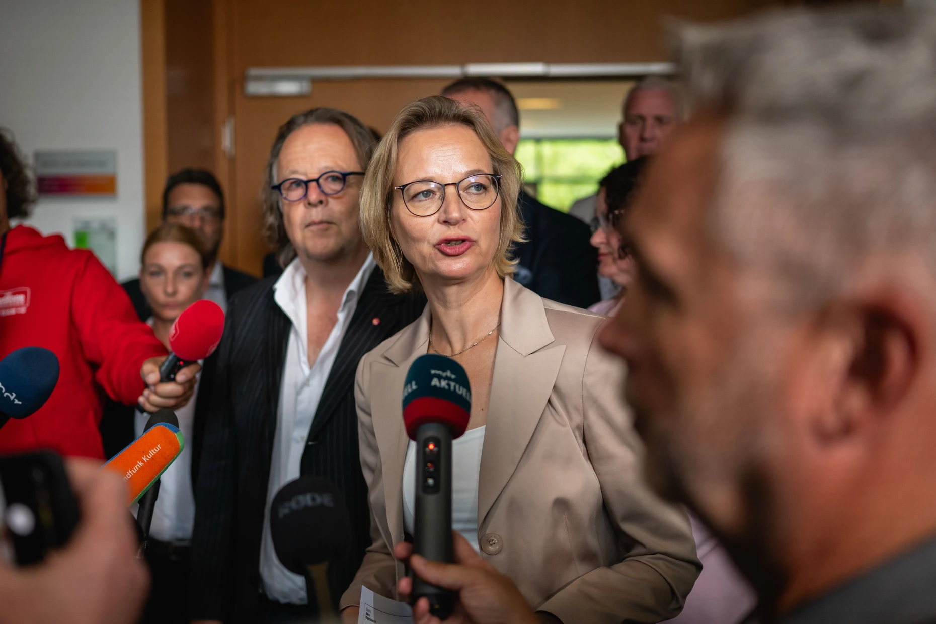 Die Vorsitzende des Thüringer BSW Katja Wolf