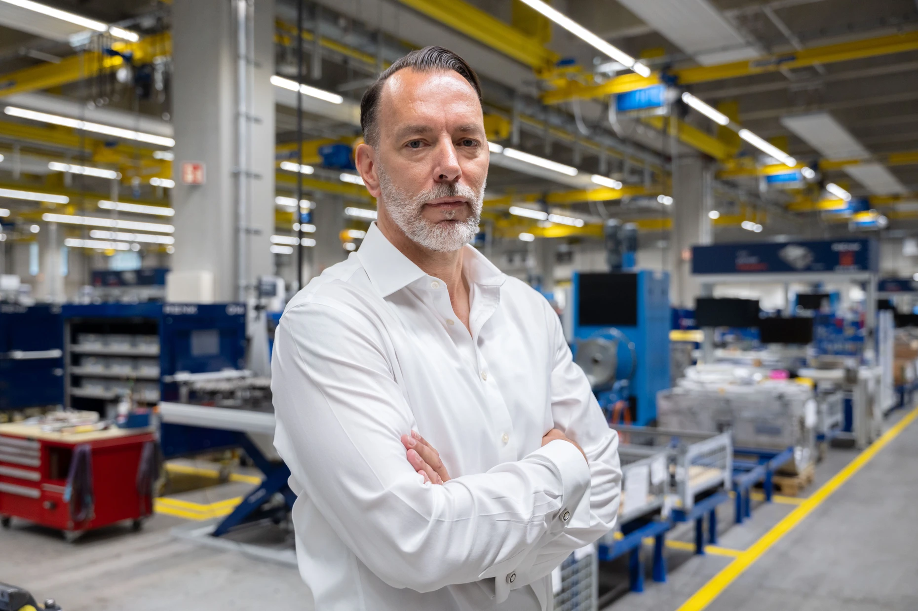 In seinem Element: Alexander Sagel, Vorstandsvorsitzender der Renk Group