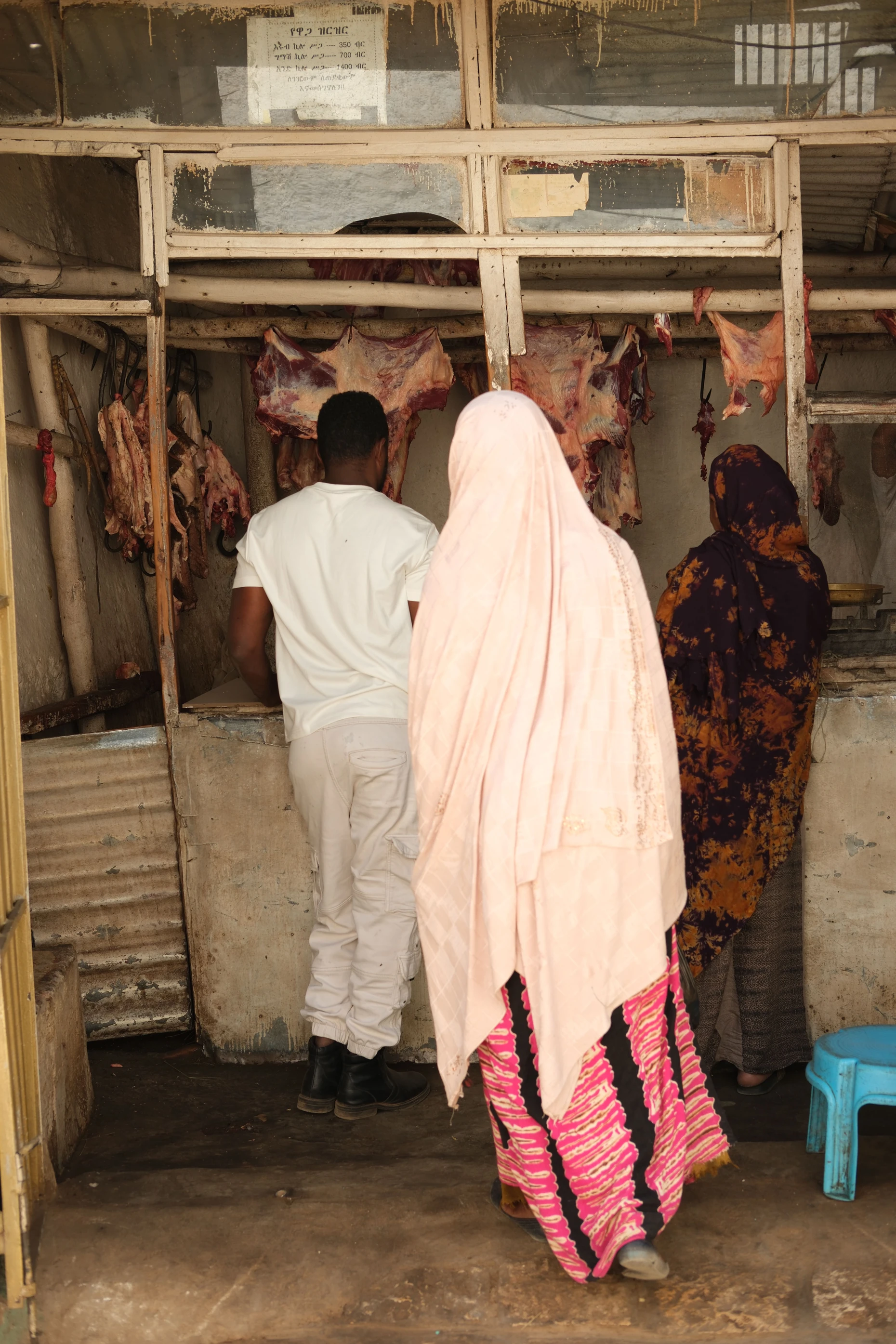 Eine Halal-Metzgerei in der Altstadt von Harar. Die Stadt ist überwiegend muslimisch.