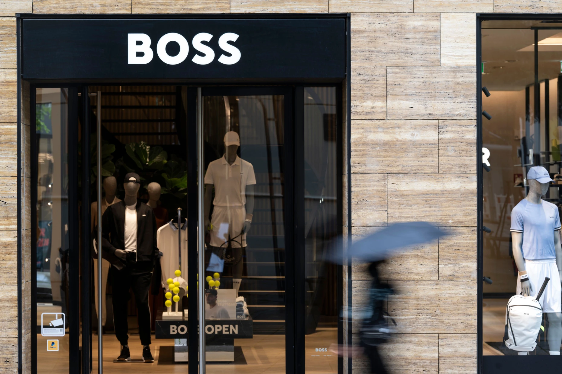Eine Filiale des Modeunternehmens Hugo Boss in Stuttgart