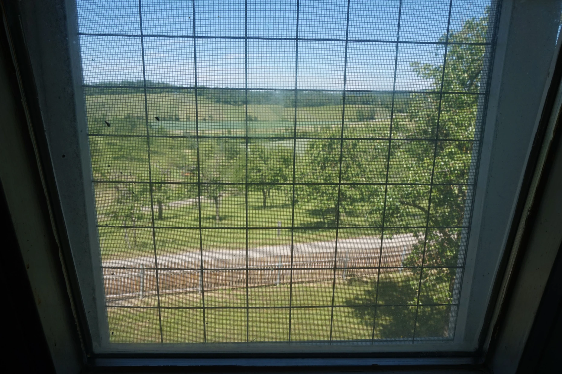 Aussicht aus dem Zimmer eines Häftlings im Hohrainhof