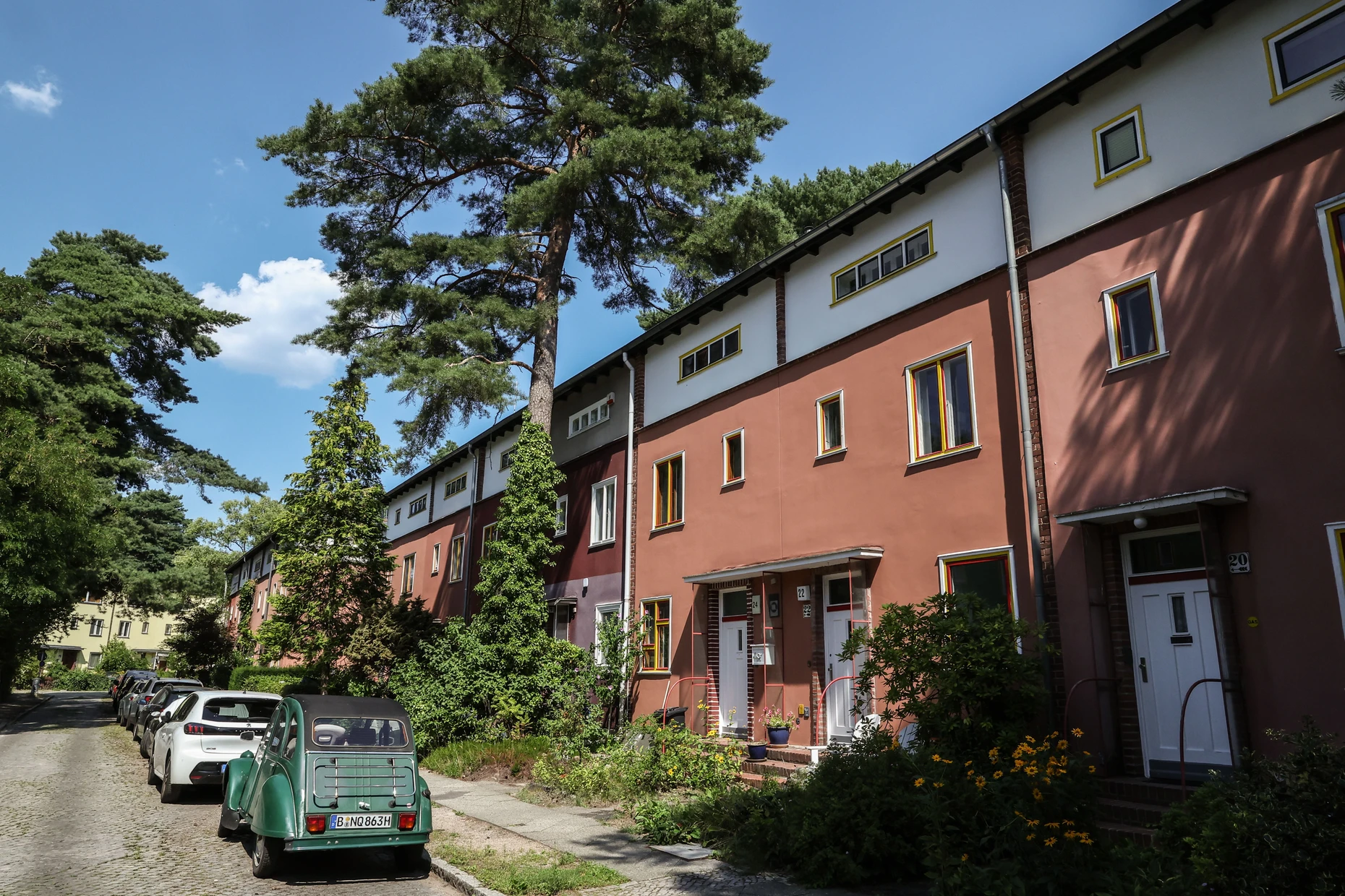 Schneller bauen: Die rund 700 Häuser in der Hufeisensiedlung basieren auf lediglich fünf Grundtypen.