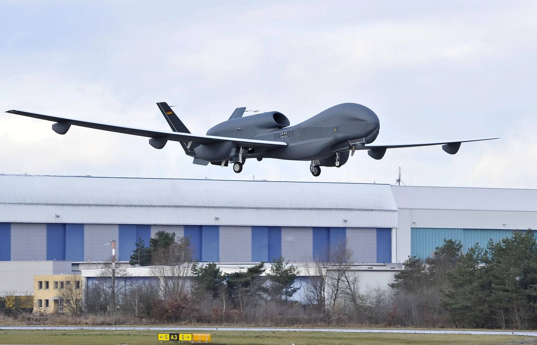 A Eurohawk drone in Manching in January 2013