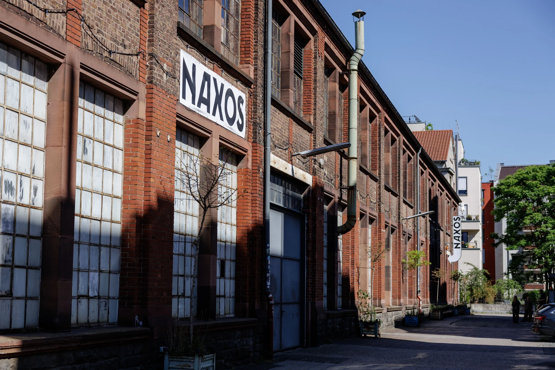 Im Frankfurter Ostend: In der alten Naxos-Fabrik wird heute Theater gespielt.