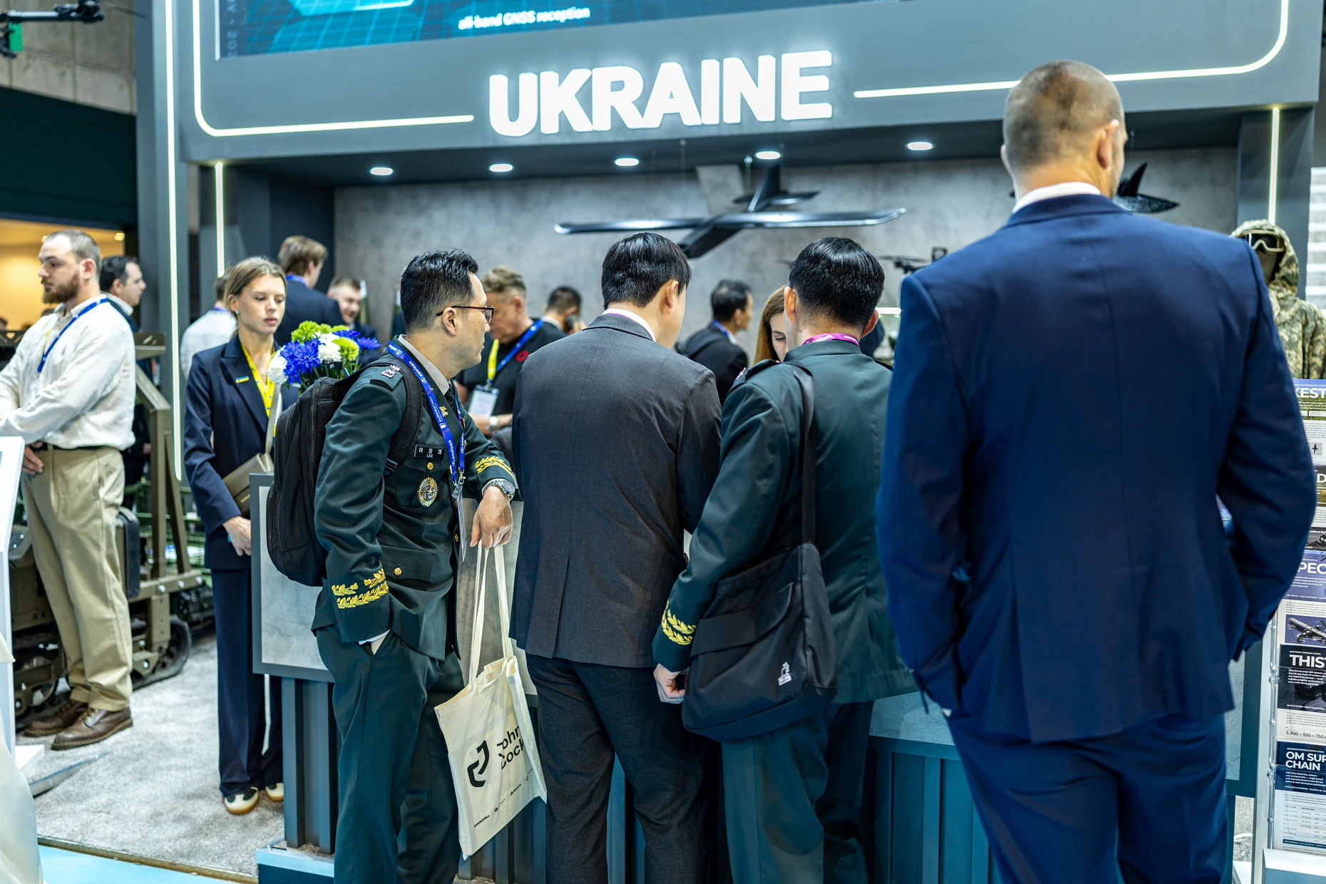 Der Ukrainische Pavillion auf der Eurosatory