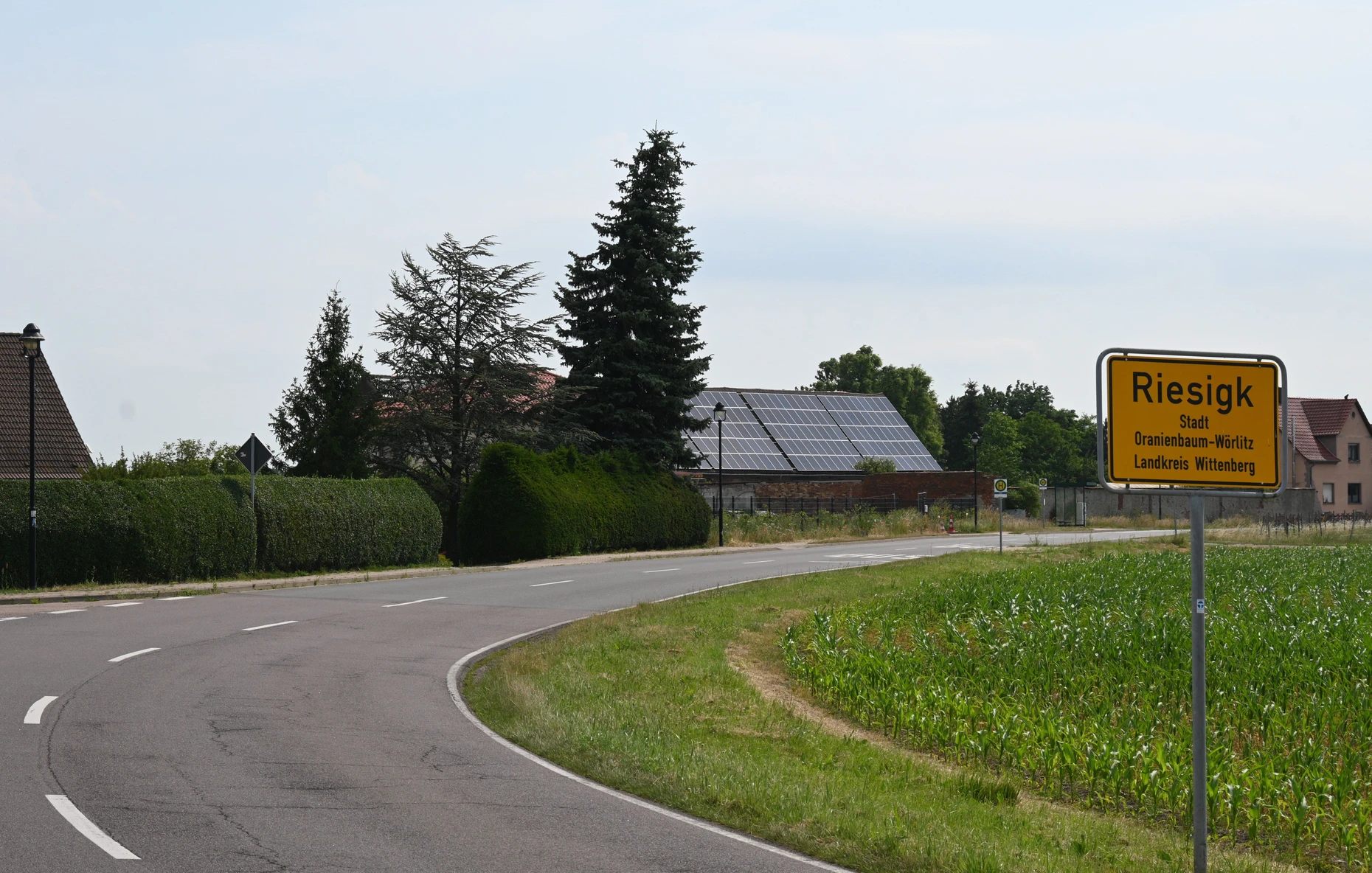 Im Dorf Riesigk, heute