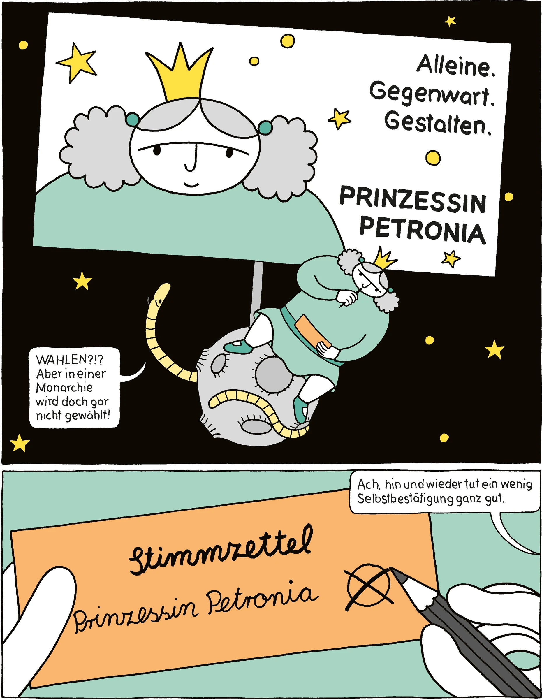 Eines der ersten großen Werke: „Die dicke Prinzessin Petronia“