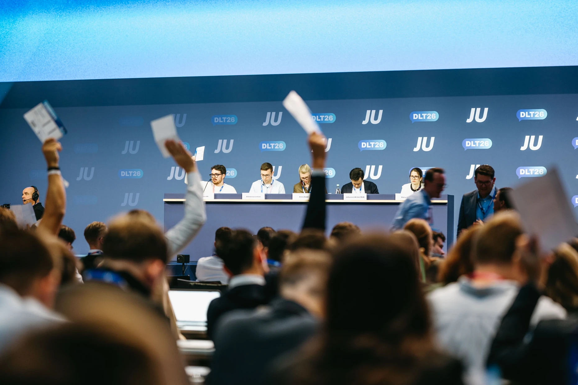 Bei einer Abstimmung auf dem Deutschlandtag der JU in Bonn am 17. Oktober 2026