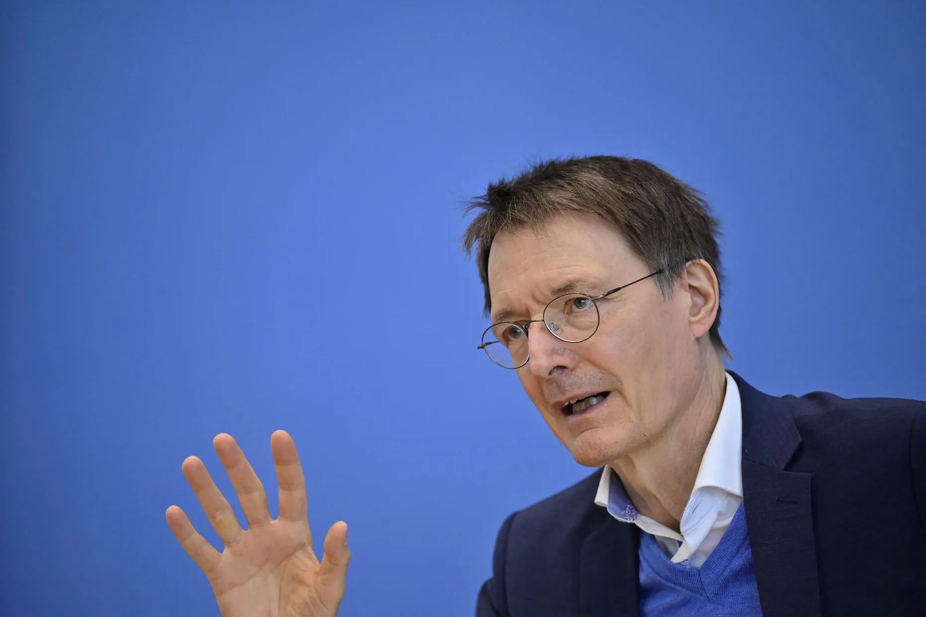 Spricht nicht nur über Corona, sondern auch über Affenpocken: Gesundheitsminister Lauterbach (hier auf einem Archivbild)