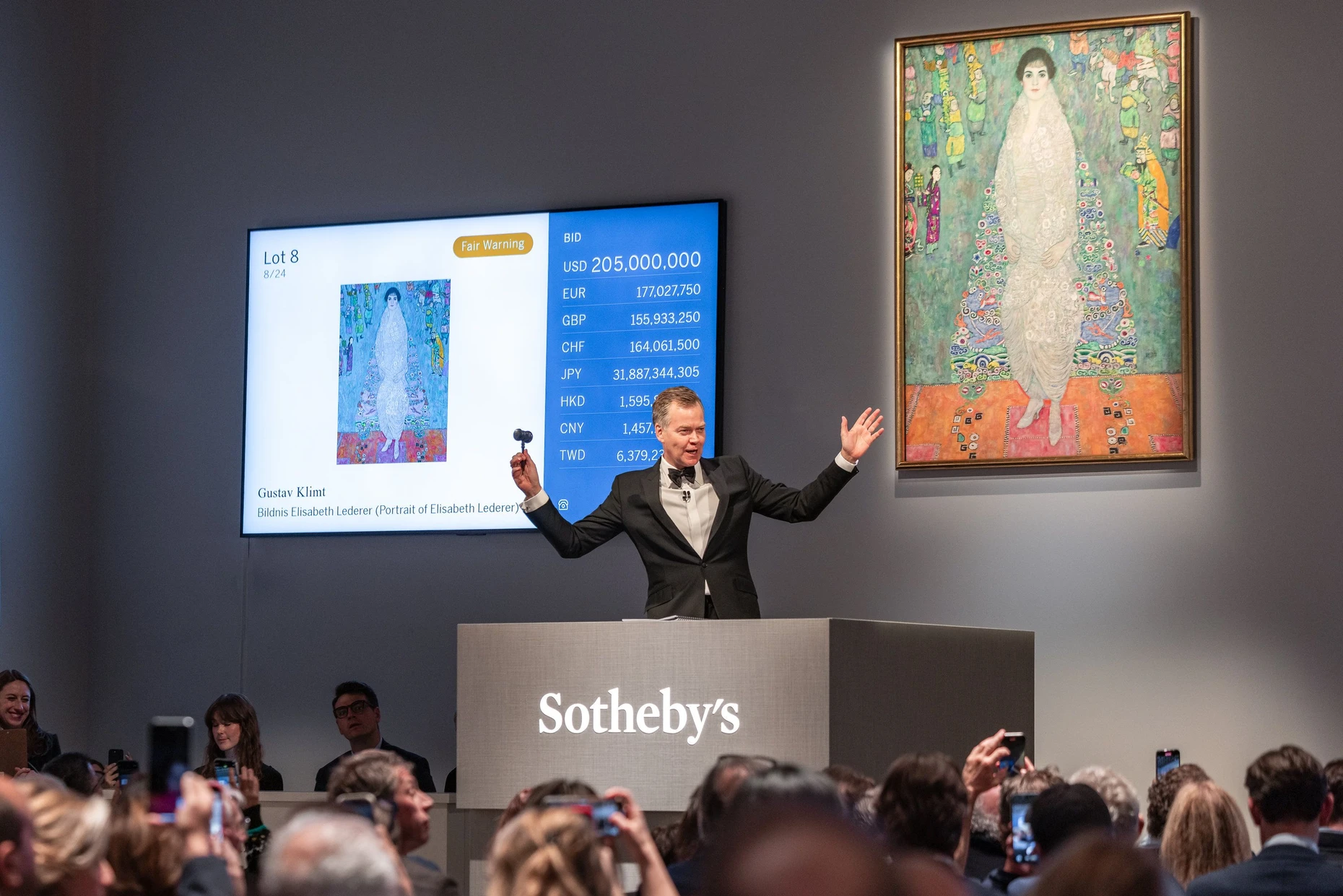 Klimt erzielt Höchstpreise: Das Gemälde „Bildnis Elisabeth Lederer“, 1914/16, wurde 2025 bei Sotheby's in New York für 236,4 Millionen Dollar brutto verkauft.
