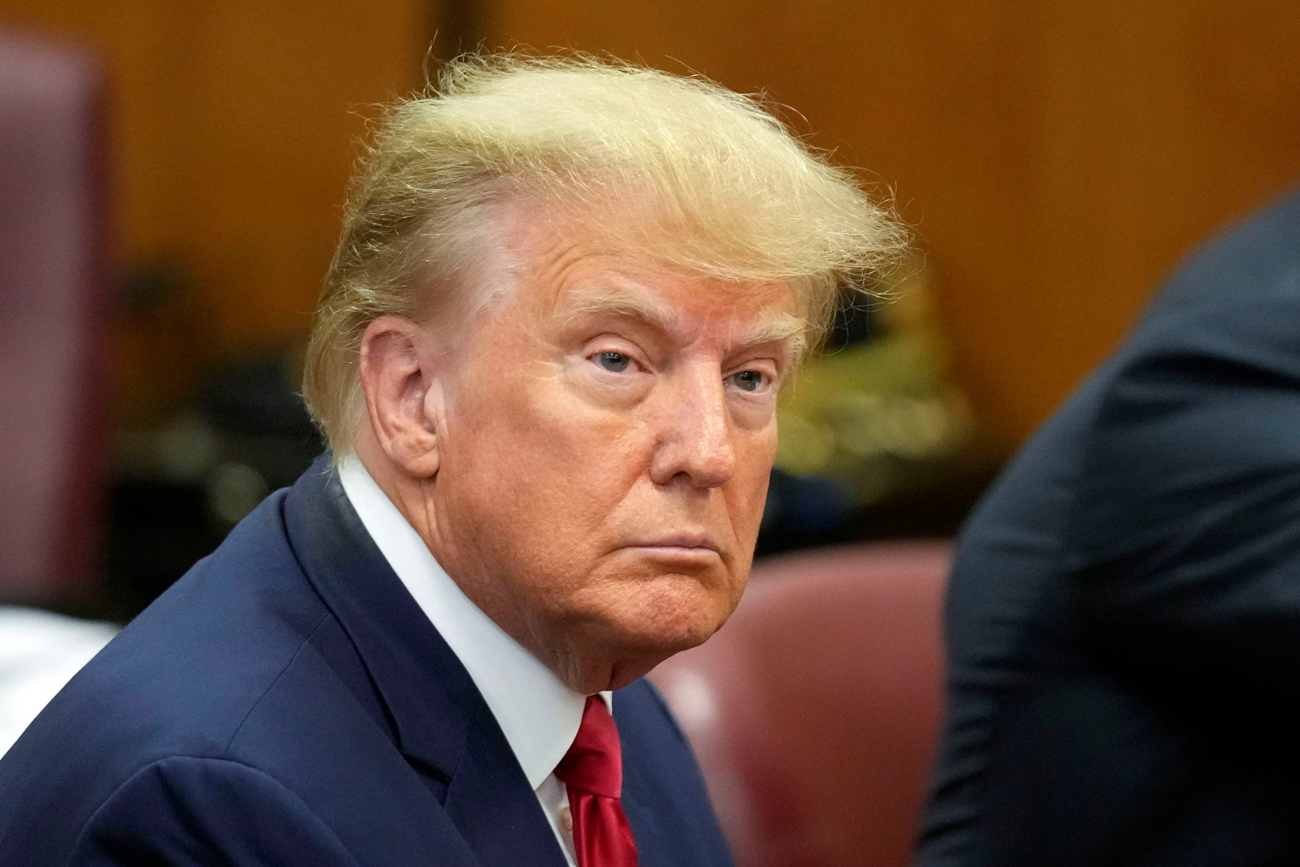 Donald Trump, damals nicht im Amt, beim Zivilverfahren wegen übler Nachrede gegen E. Jean Carroll