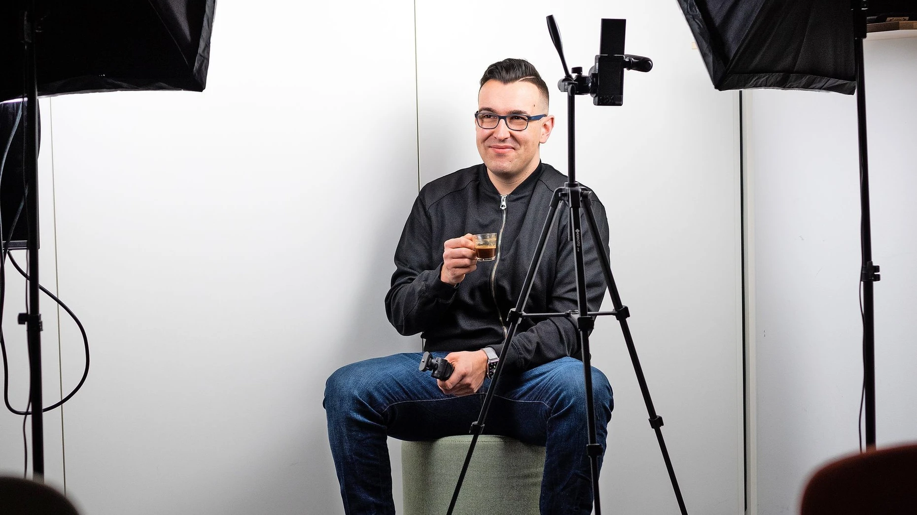 Nie ohne Espresso: Steuerexperte Fabian Walter