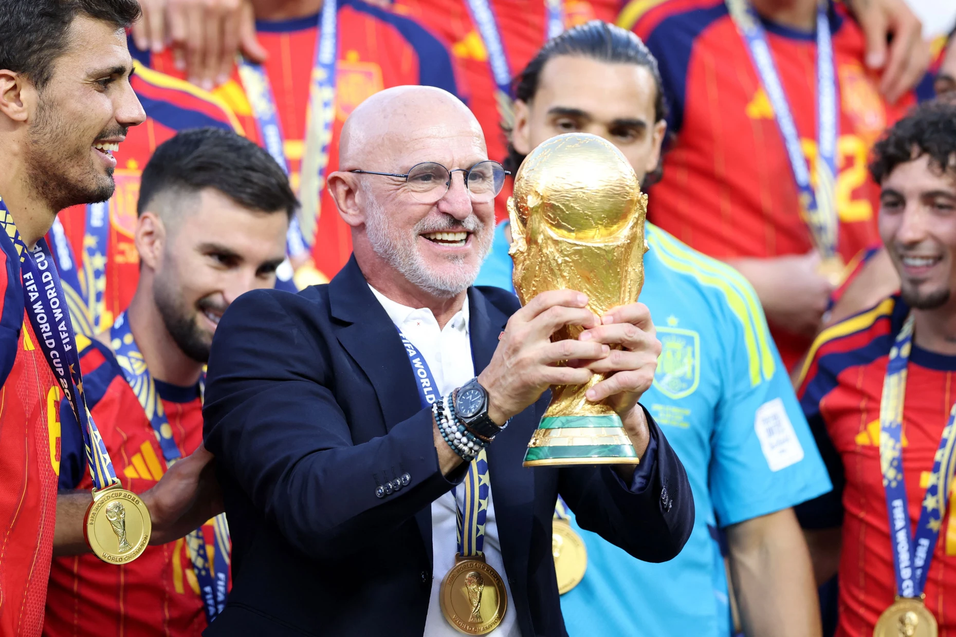 Der Trainer und sein Kunstwerk: Luis de la Fuente komponierte diese spanische Mannschaft.