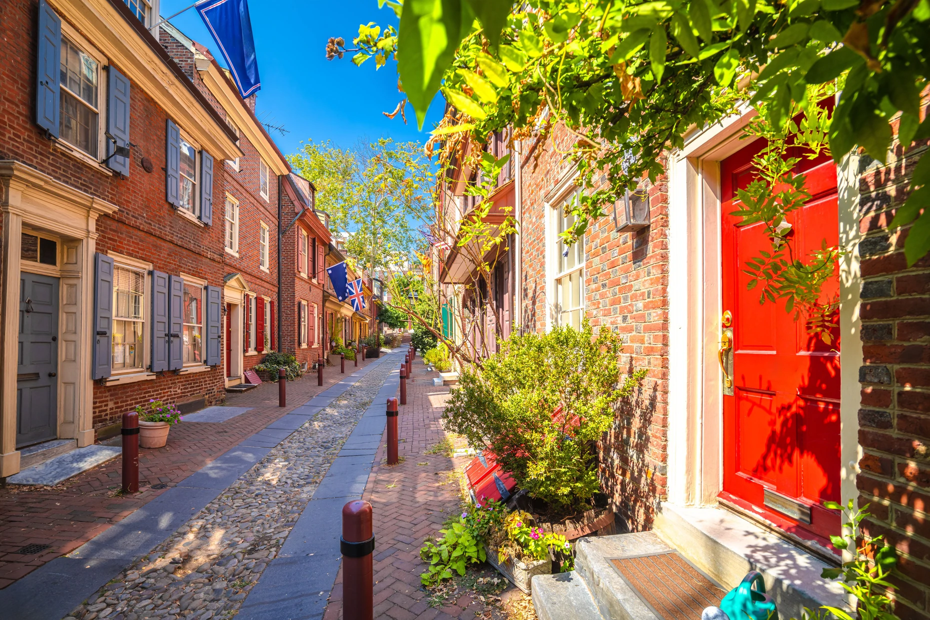 Quicklebendiger Methusalem: Elfreth’s Alley ist die älteste bewohnte Straße des Landes.