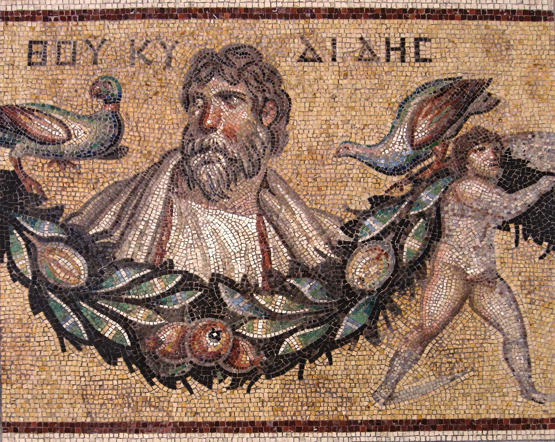 Heil dir im Denkerkranz: Das Mosaik mit dem Porträt des Thukydides im Berliner Pergamonmuseum wurde in Gerasa im Ostjordanland ausgegraben und stammt aus dem dritten Jahrhundert nach Christus, also aus römischer Zeit.