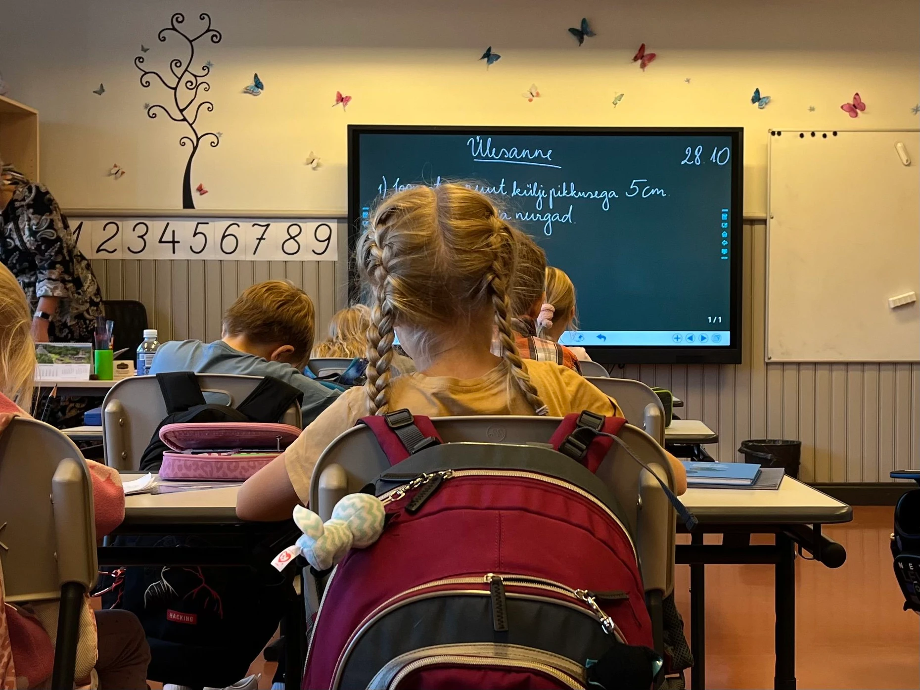 Schon in estnischen Grundschulen ist das Lesepensum groß.