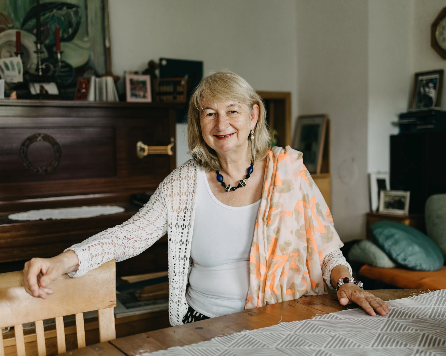 Sabine Gross in ihrem Zuhause in Reutlingen.