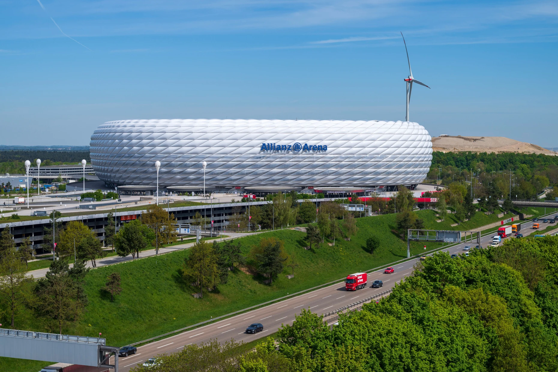 Schauplatz des ChampionsLeague-Finales: Die Allianz Arena im Norden der bayerischen Landeshauptstadt