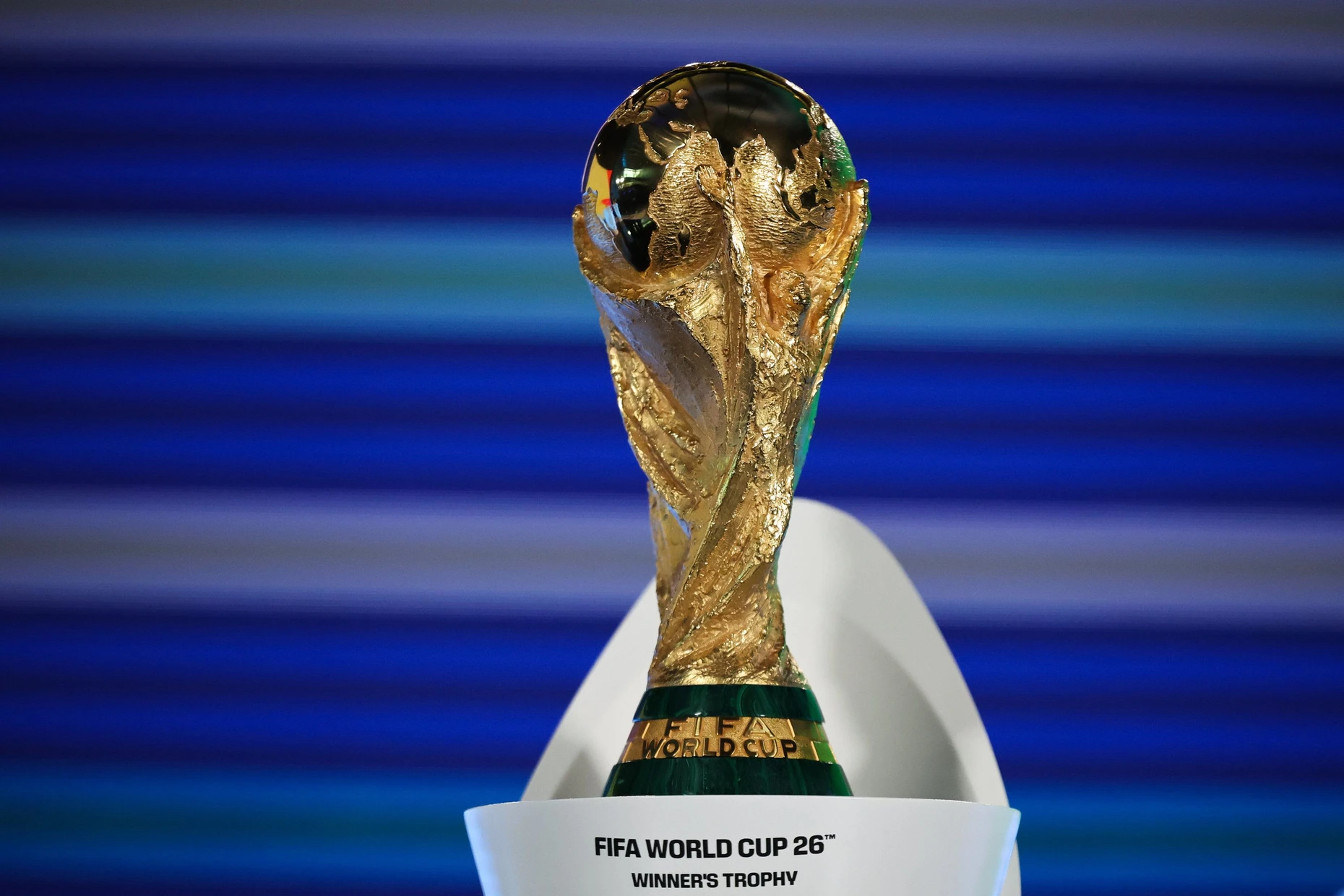 Das Objekt der Quotenjagd: der WM-Pokal