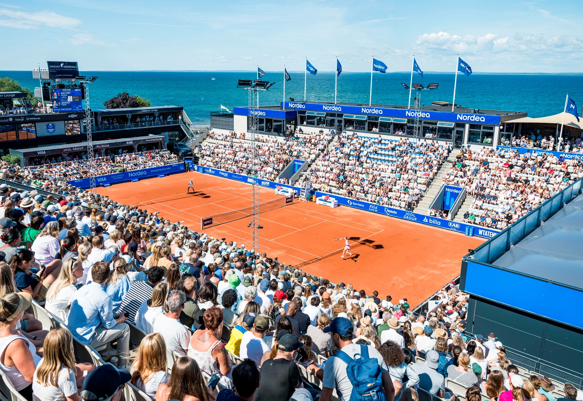 Tennis mit Meerblick: das Finale der Nordea Open im vergangenen Juli in Båstad