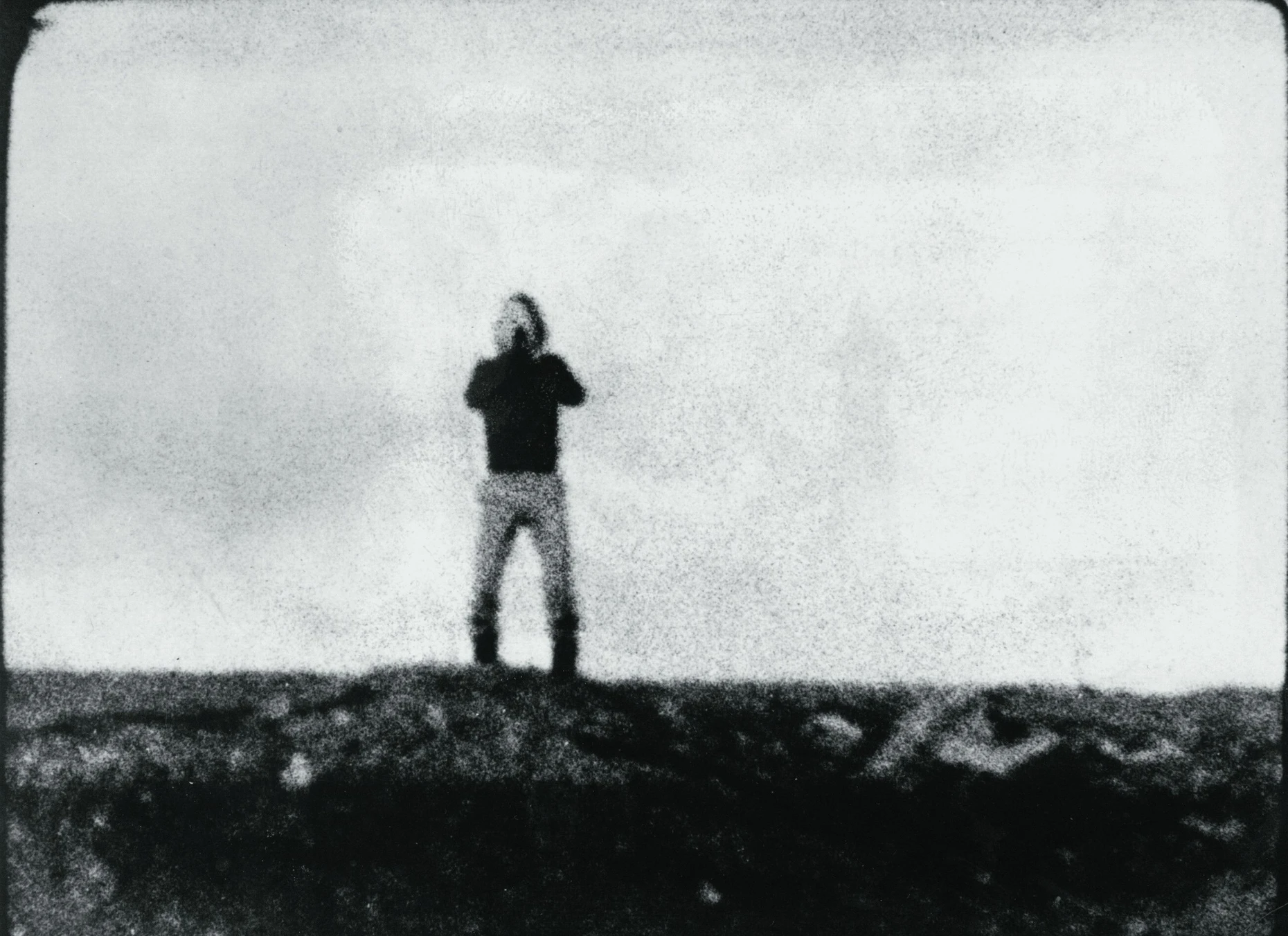 Jochen Gerz, „Rufen bis zur Erschöpfung“, 1972. Videostill