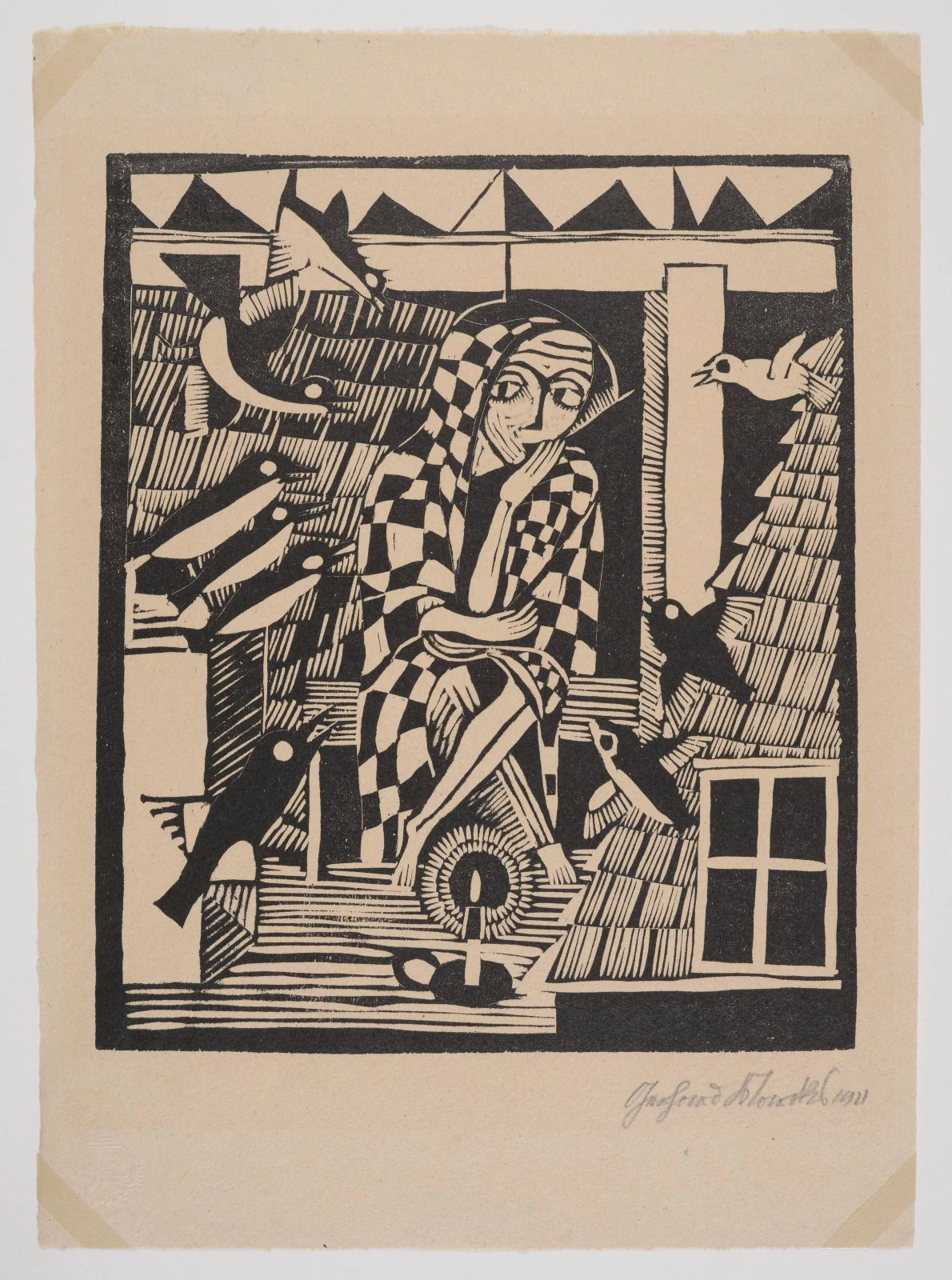 Vogelkonzert unter den Dächern; „Die Eule“, 1921