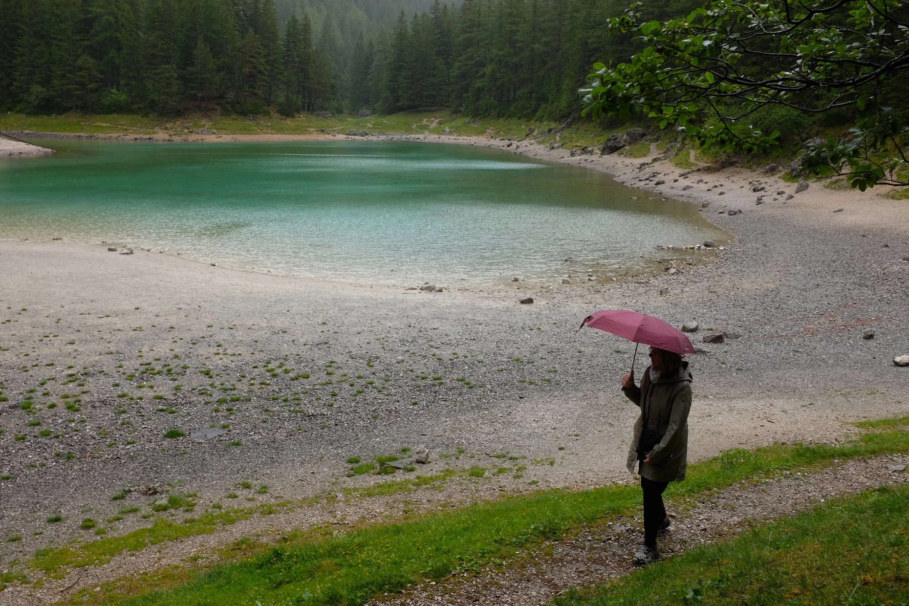 Green Lake necesita lluvia urgentemente; aquí quedan unos siete metros.