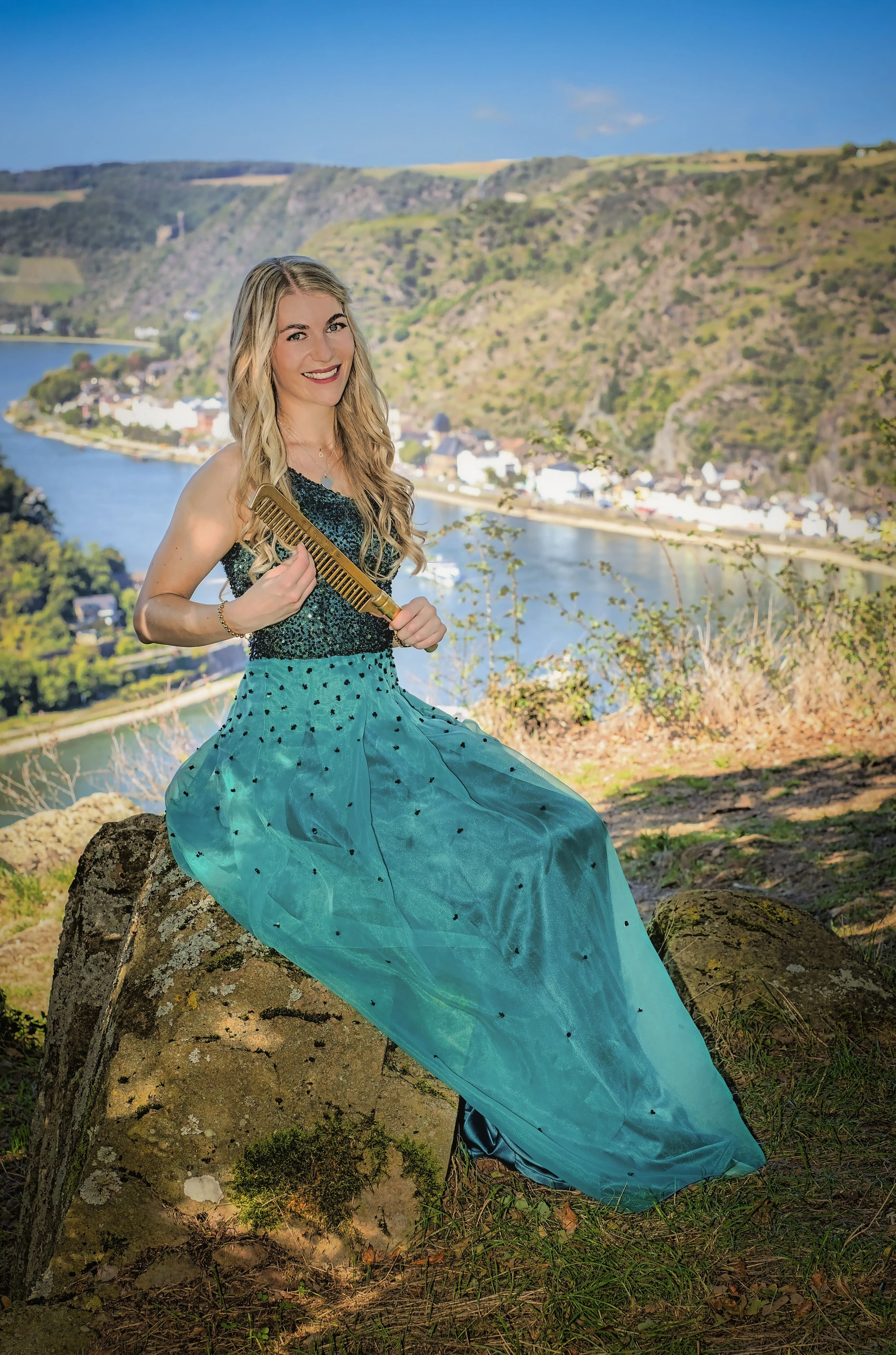 Der Felsen der Loreley am Mittelrhein: ein mythischer Ort Deutschlands