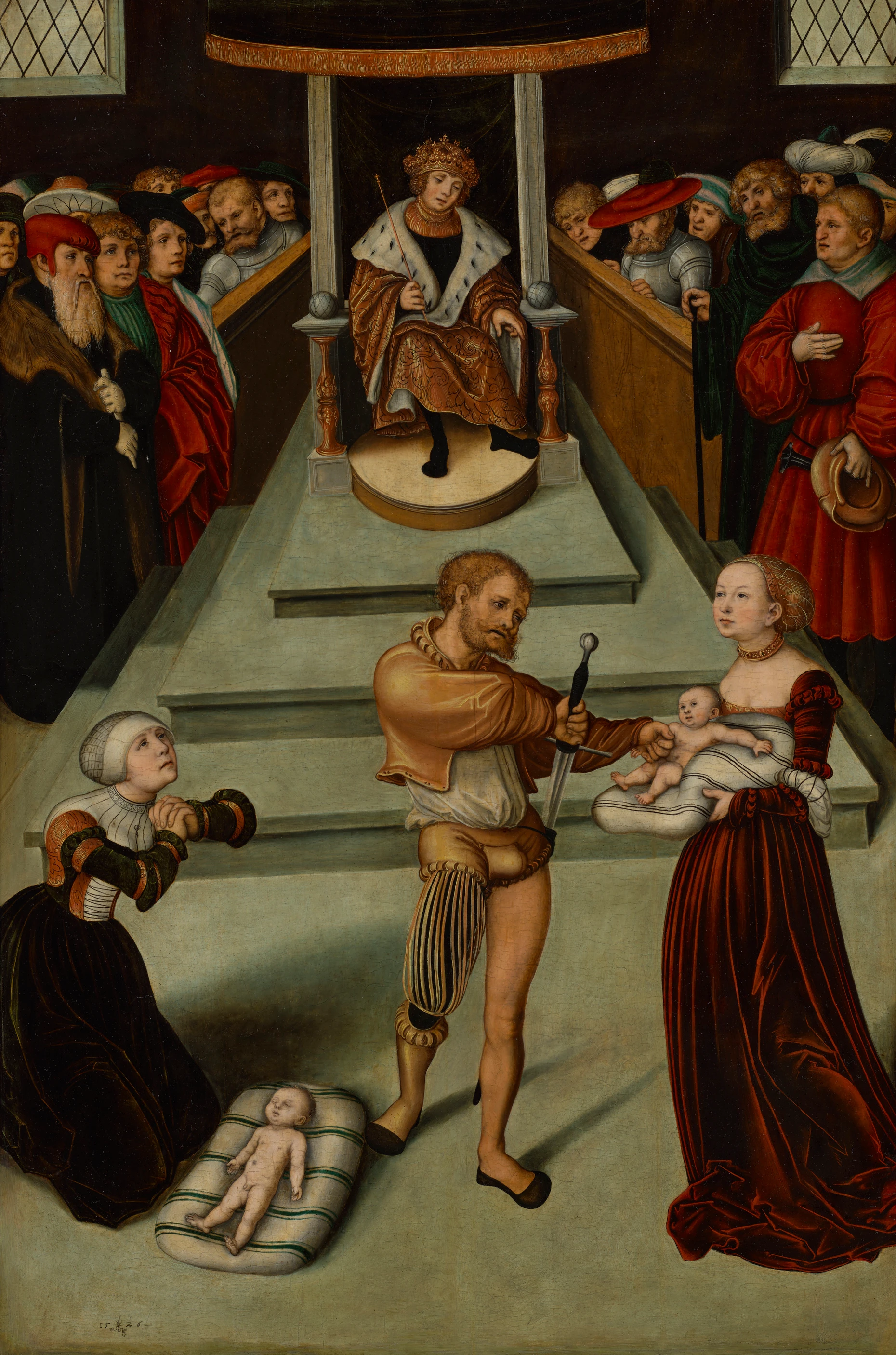 Wesentlich komplexer als seine Nackedeien: Lucas Cranach des Älteren „Urteil des Salomo“ von 1526