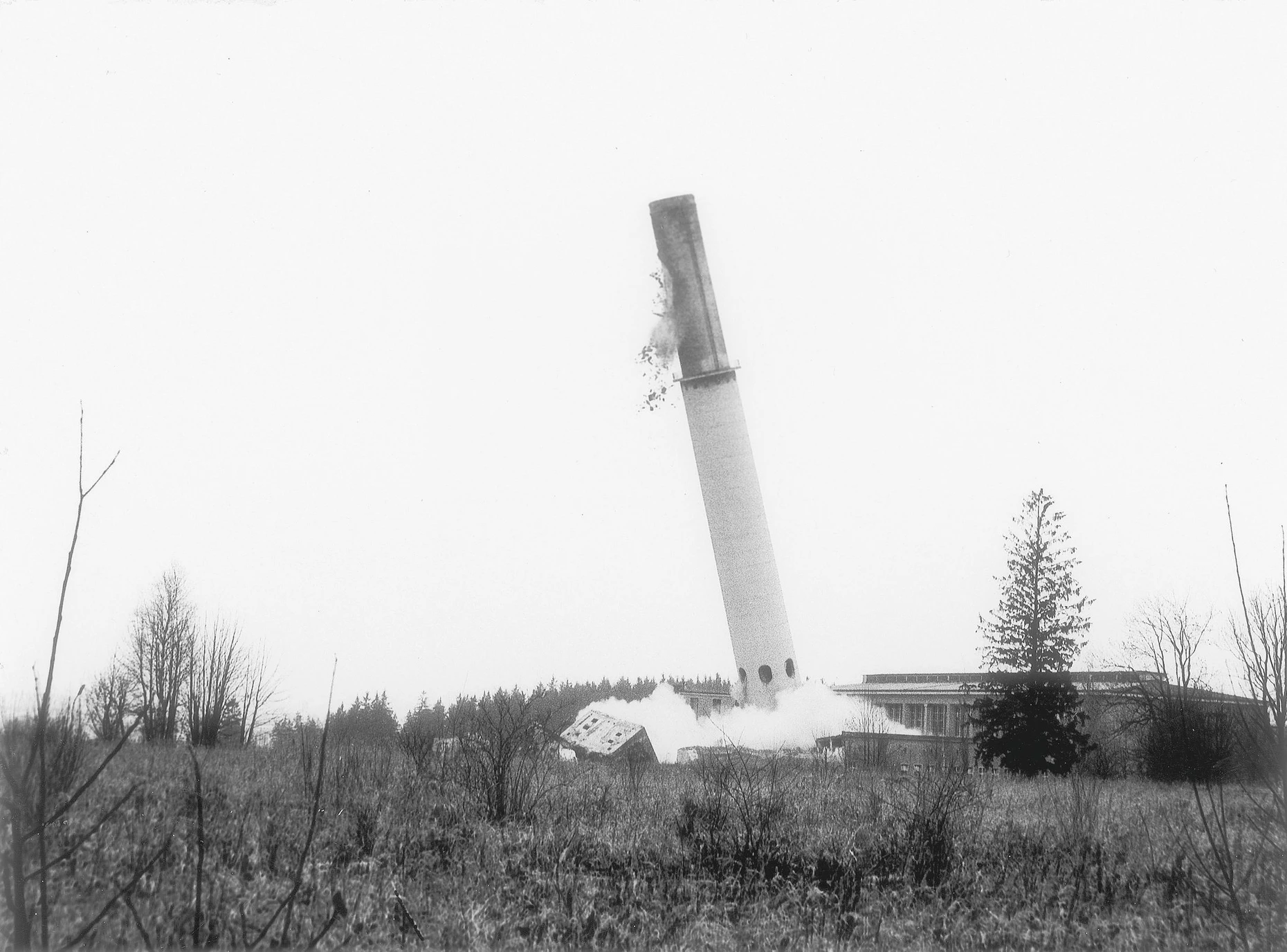 Die Sprengung des Kamins des Penzberger Bergwerks am 17. Februar 1979