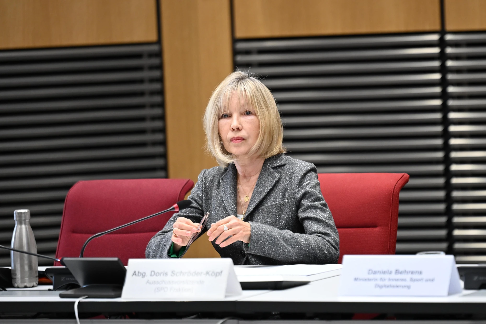 Doris Schröder-Kopf (SPD) im November 2025 im Landtag in Hannover.