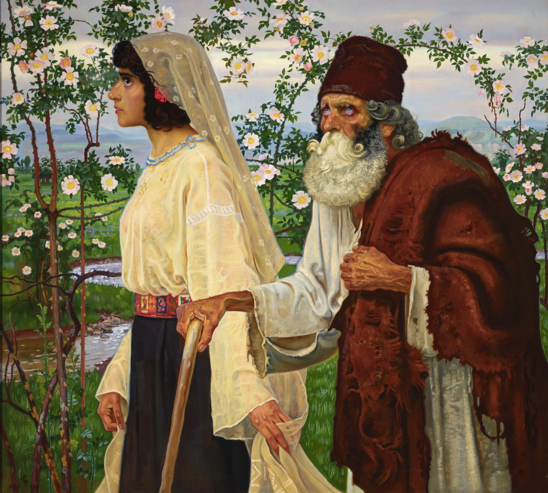 Georg Lührig, „Jugend und Alter“, Original von 1898, Replik von 1924