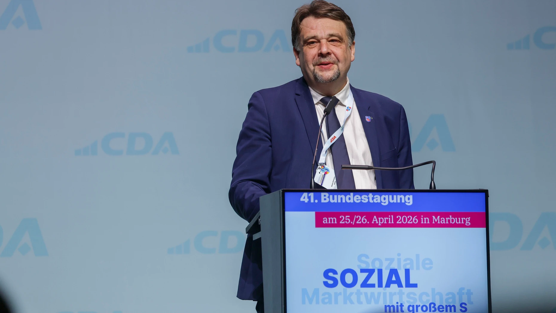 CDU-Sozialpolitiker Dennis Radtke im April in Marburg