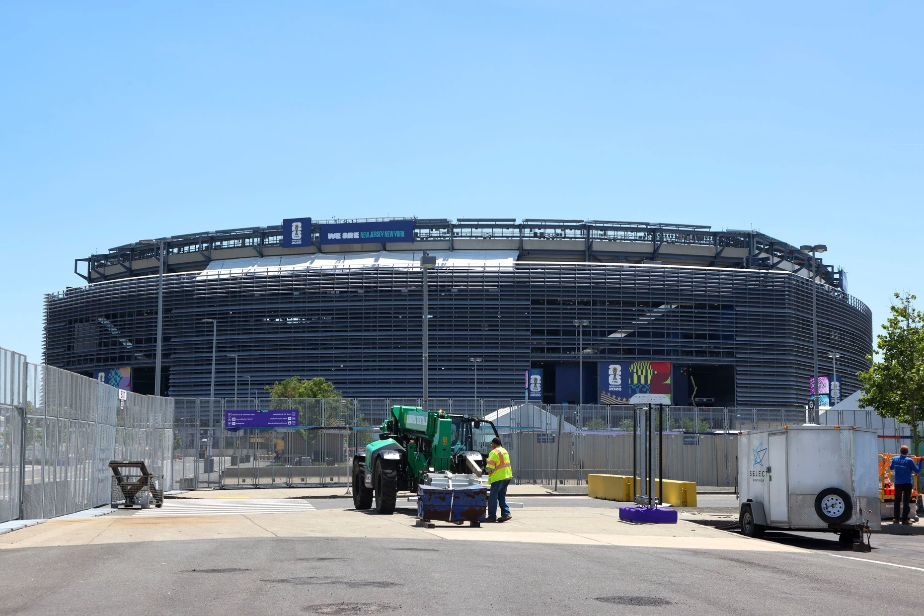 Teure Ticketpreise in den Stadien: Viele dürften die Fußballspiele nur von außen - MetLife Stadium in East Rutherford, New Jersey