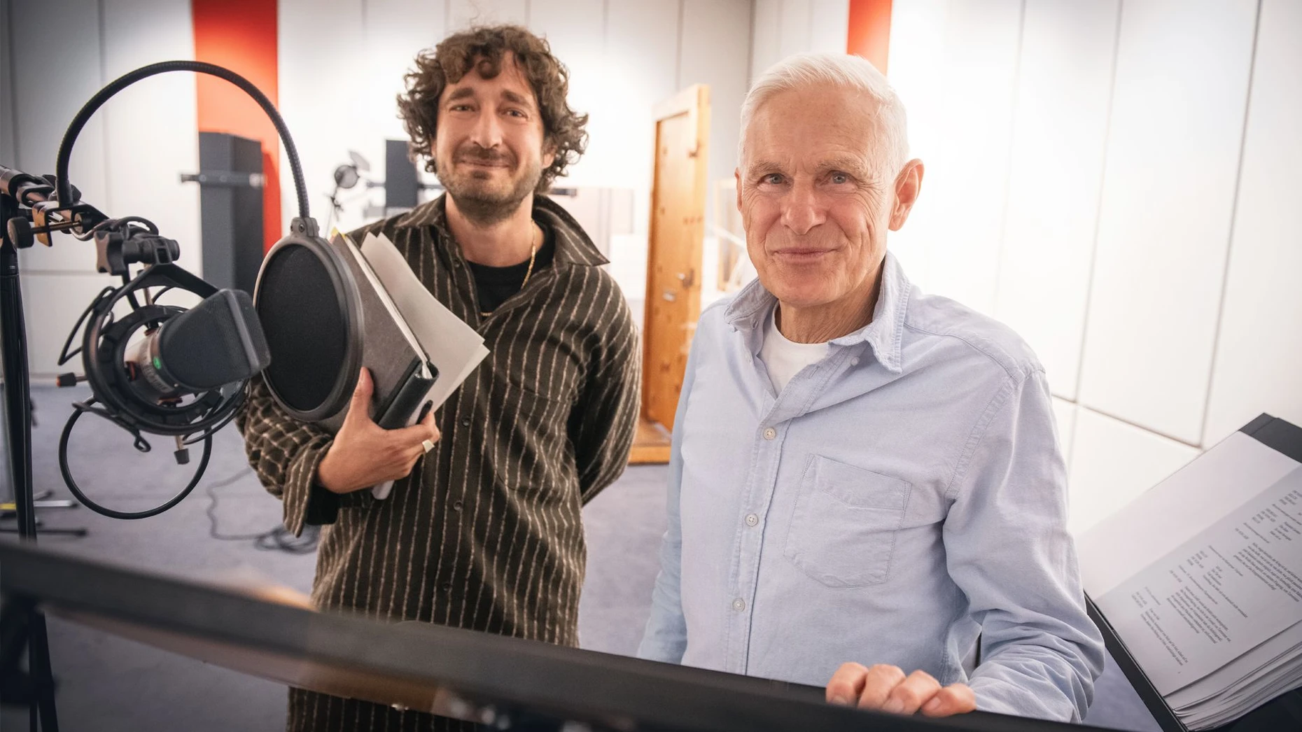 Bei der Aufnahme: Henry Hüster (l.) und Rainald Goetz