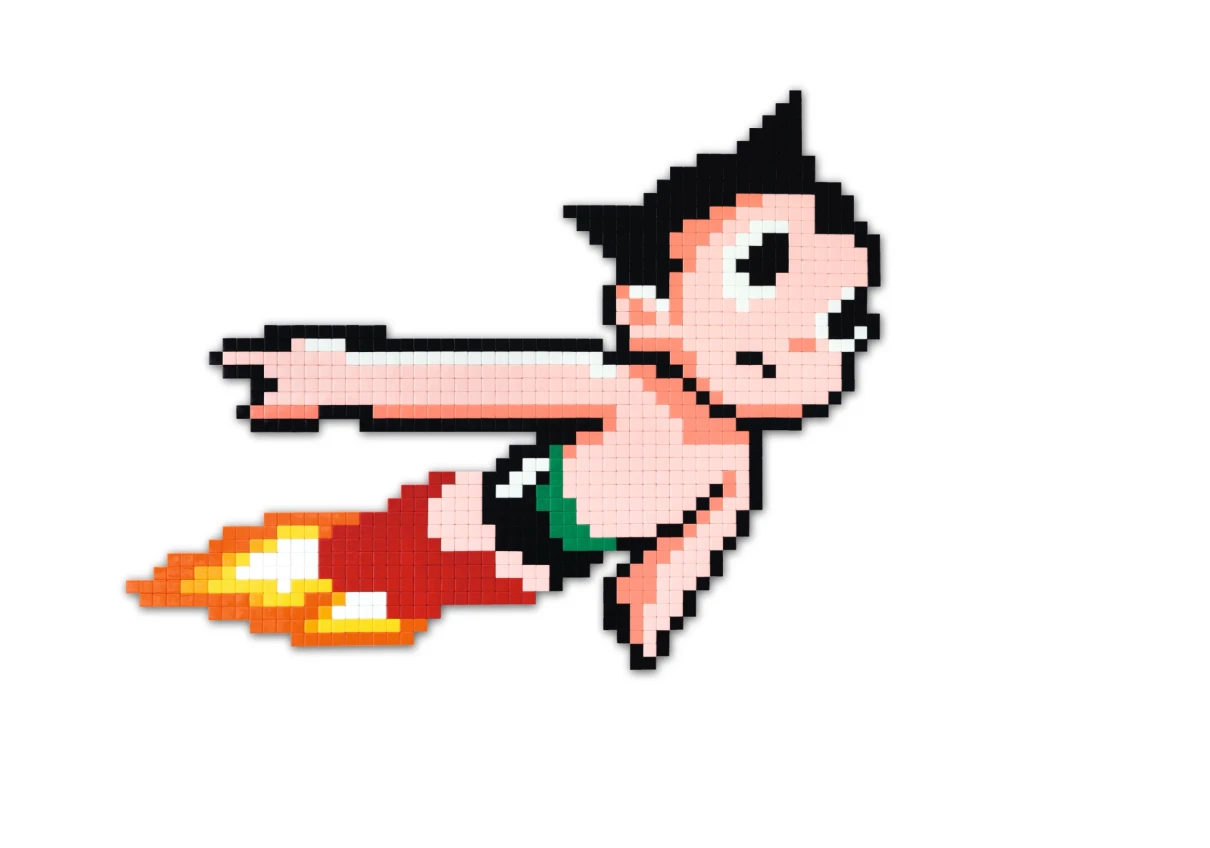 Das teuerste versteigerte Werk Invaders: „Astroboy“ von 2014 kam bei Sotheby’s in New York auf 1,22 Millionen Dollar.