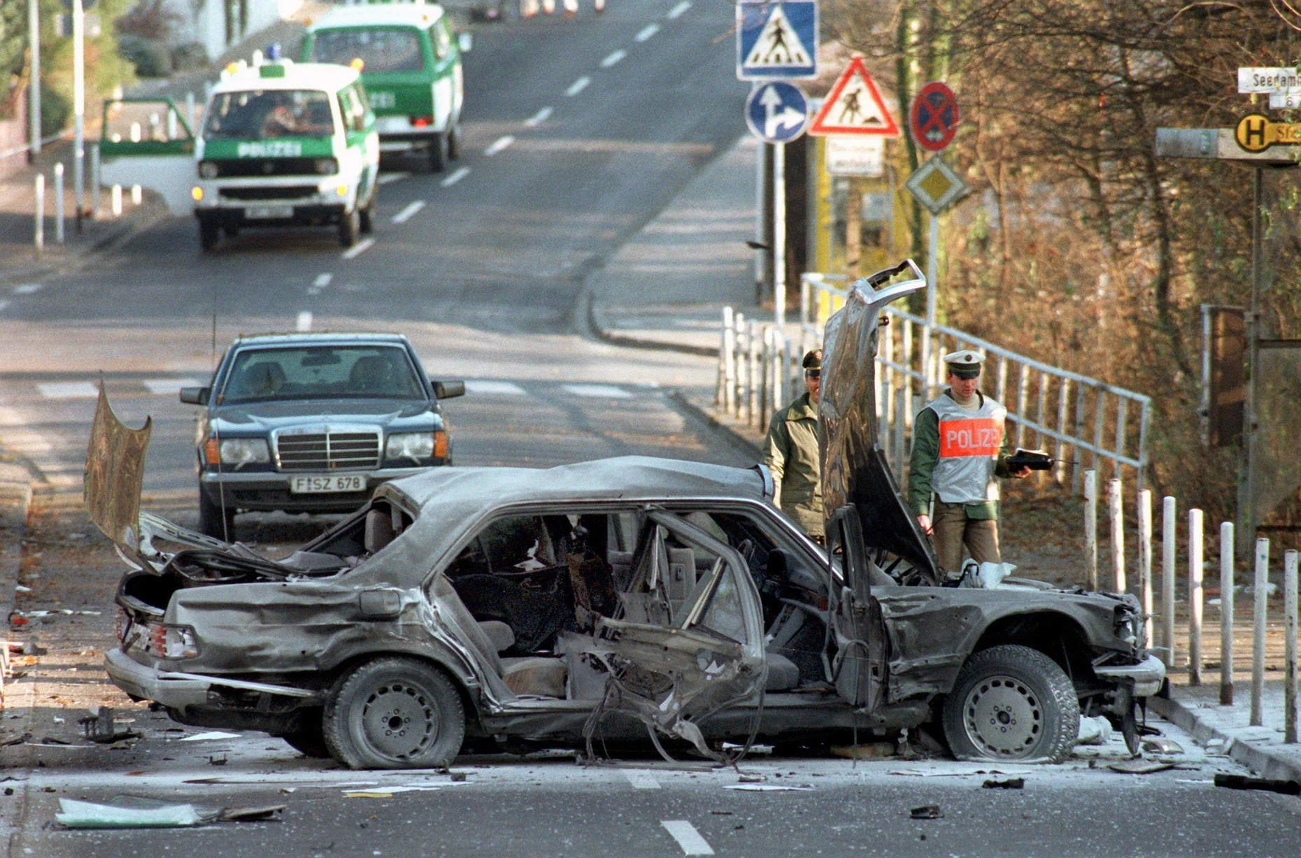 RAF-Terror: Im November 1989 wurde in Bad Homburg der Deutsche-Bank-Chef Alfred Herrhausen bei einem Anschlag getötet.