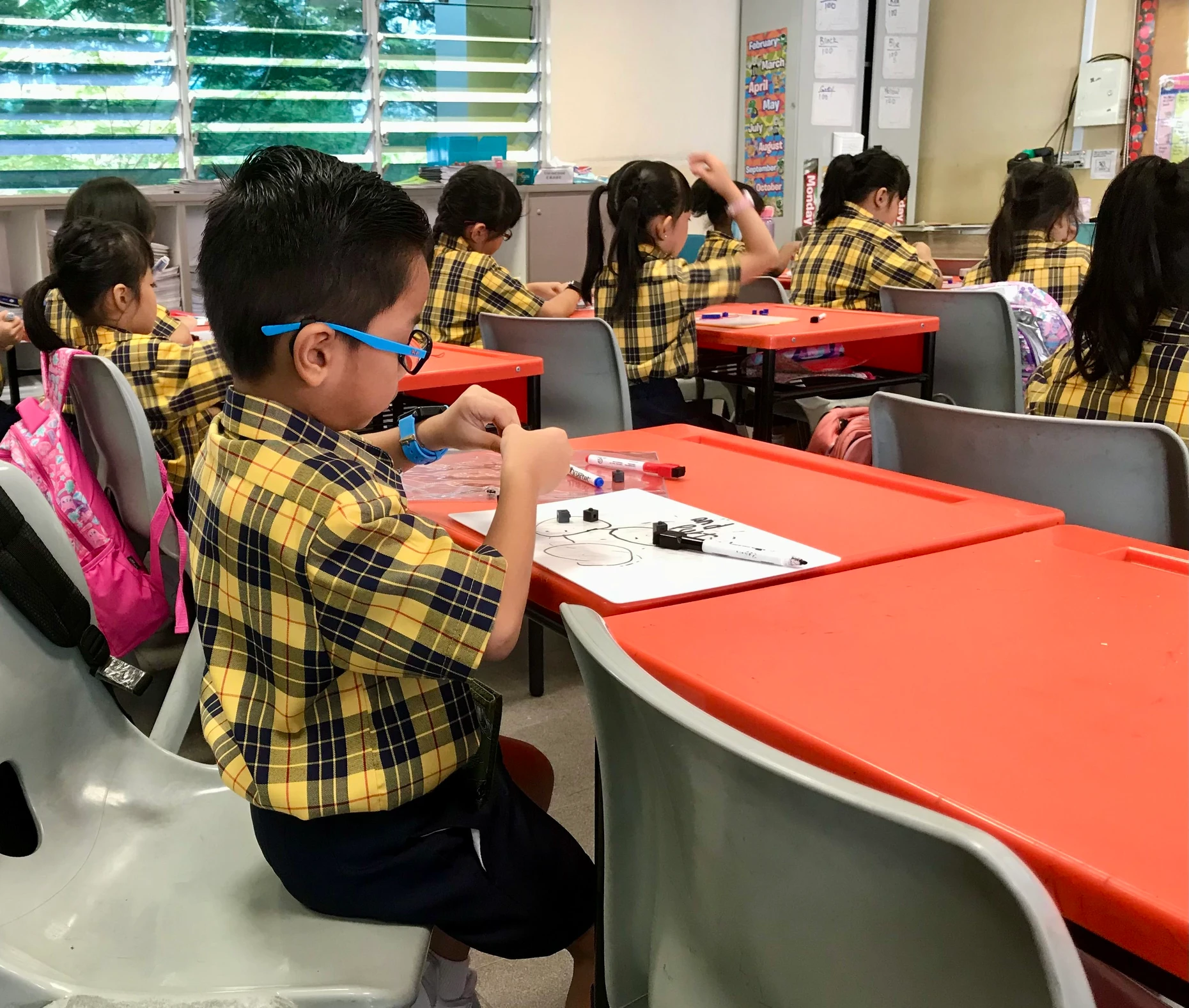 Grundschüler in Singapur
